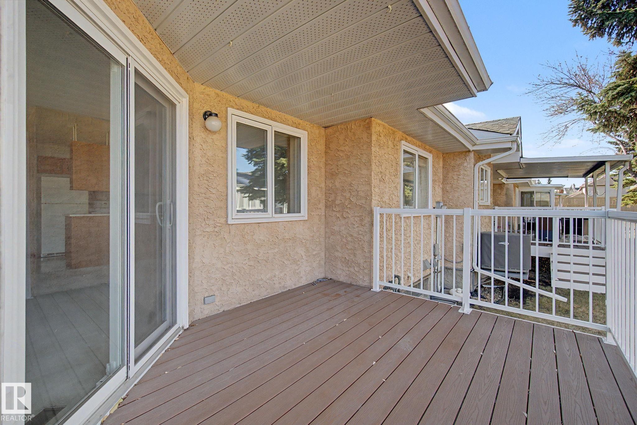 17434 Callingwood Road, Edmonton, AB - Outdoor With Deck Patio Veranda With Exterior