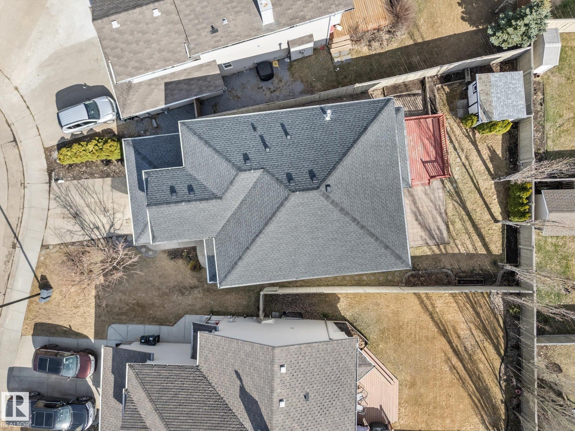 Contemporary residence featuring a multi-gabled roofline and an attached garage - 326 Silver Berry Road, Edmonton, AB - Outdoor With Deck Patio Veranda