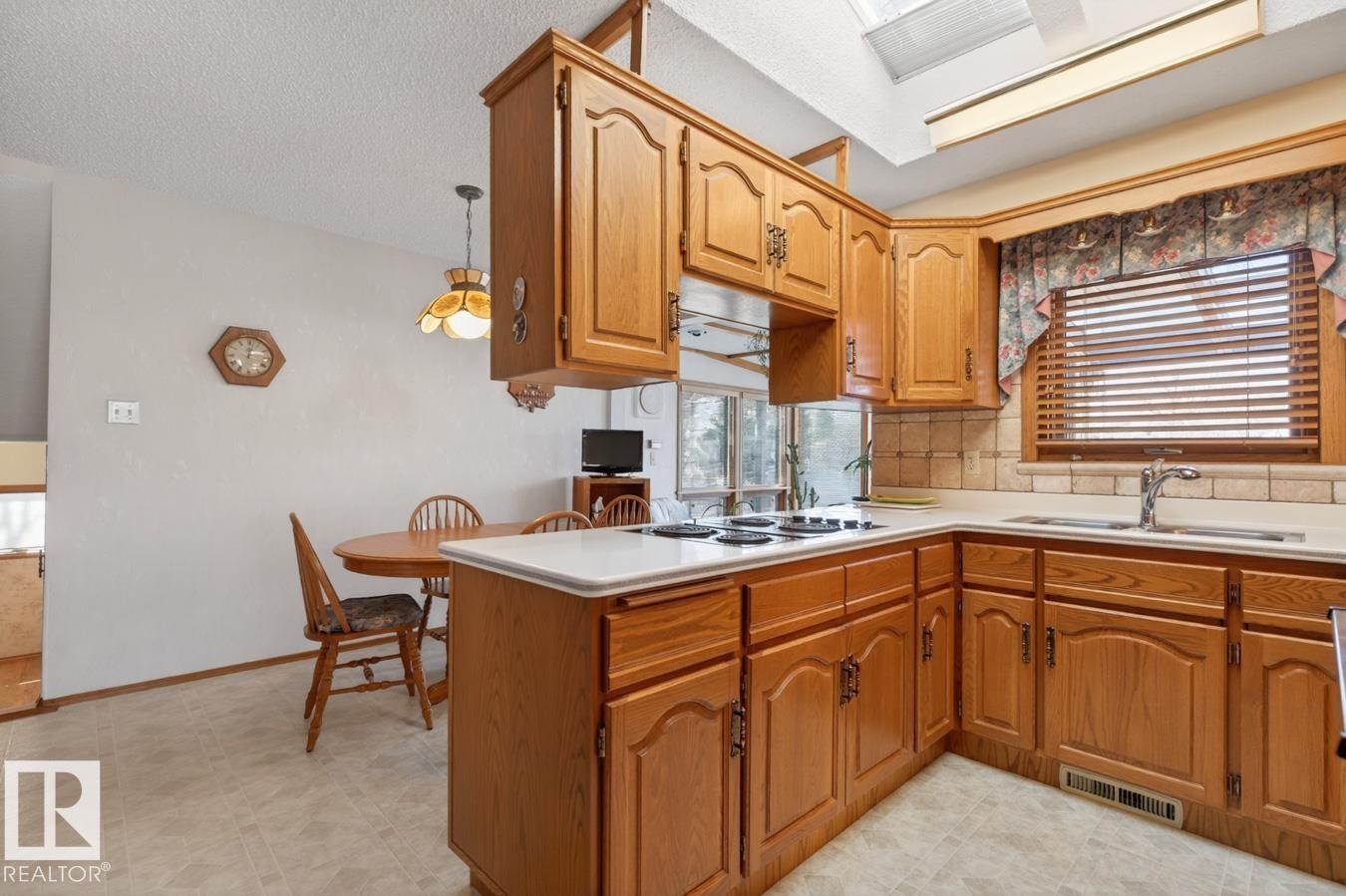6036 105B Street, Edmonton, AB - Indoor Photo Showing Kitchen With Double Sink