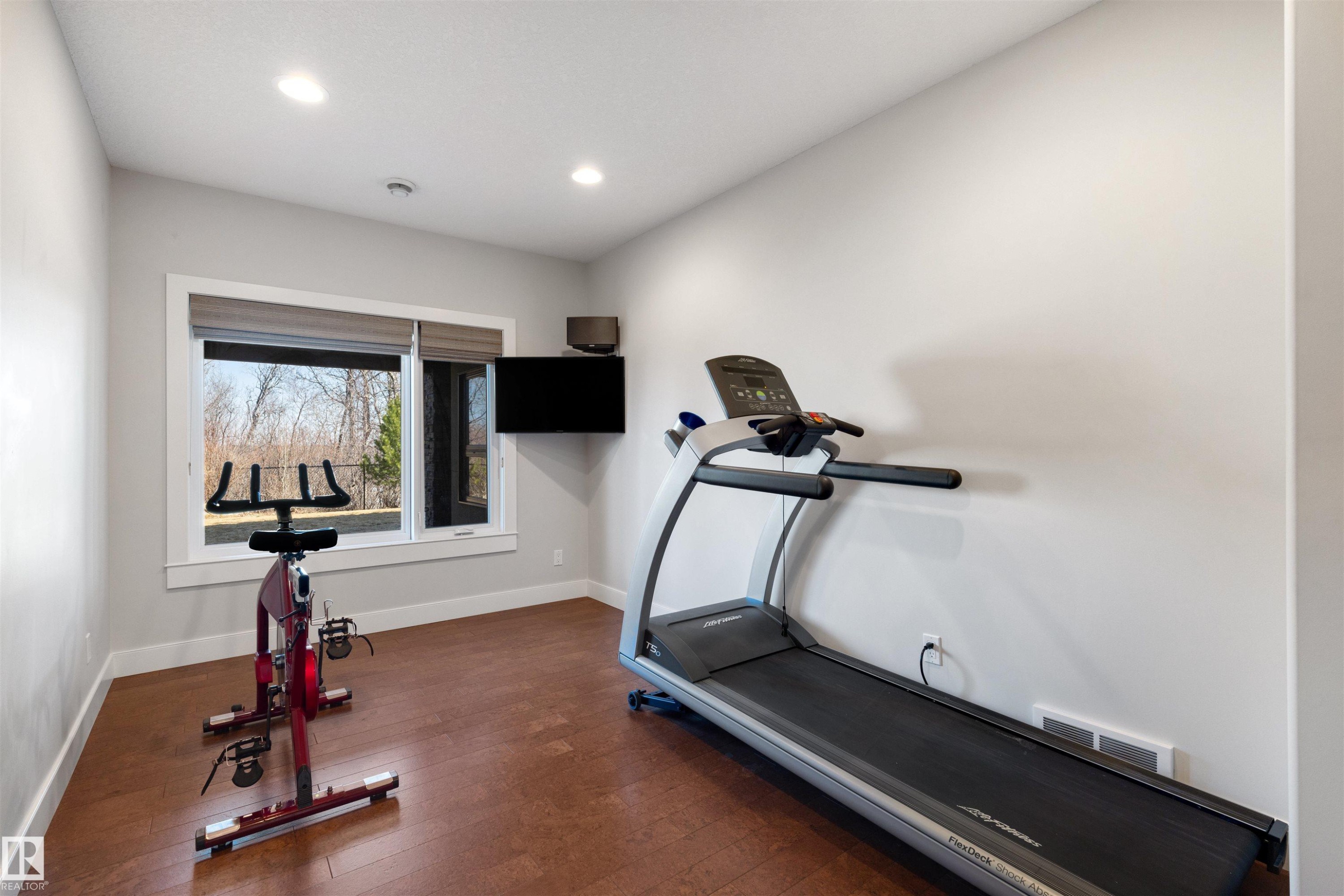 2464 Cameron Ravine Drive, Edmonton, AB - Indoor Photo Showing Gym Room