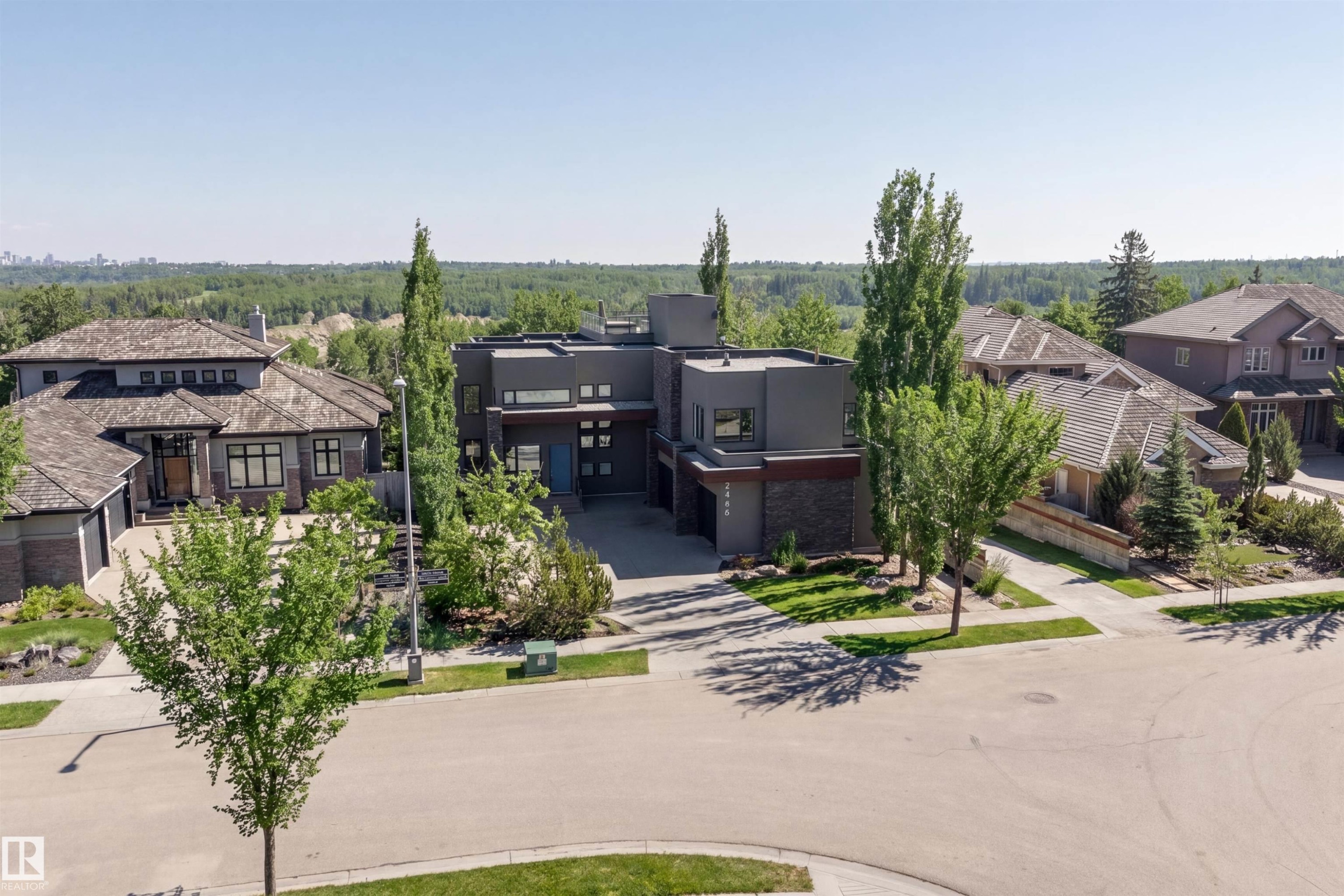 2464 Cameron Ravine Drive, Edmonton, AB - Outdoor With View