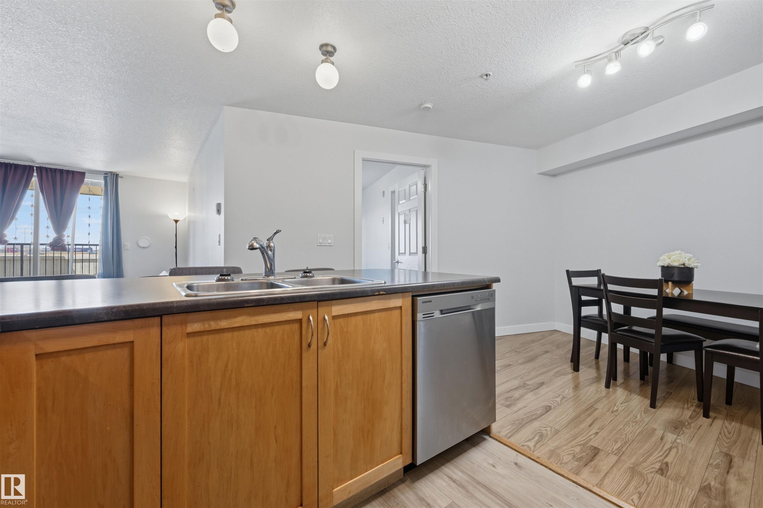 116 920 156 Street, Edmonton, AB - Indoor Photo Showing Kitchen With Double Sink