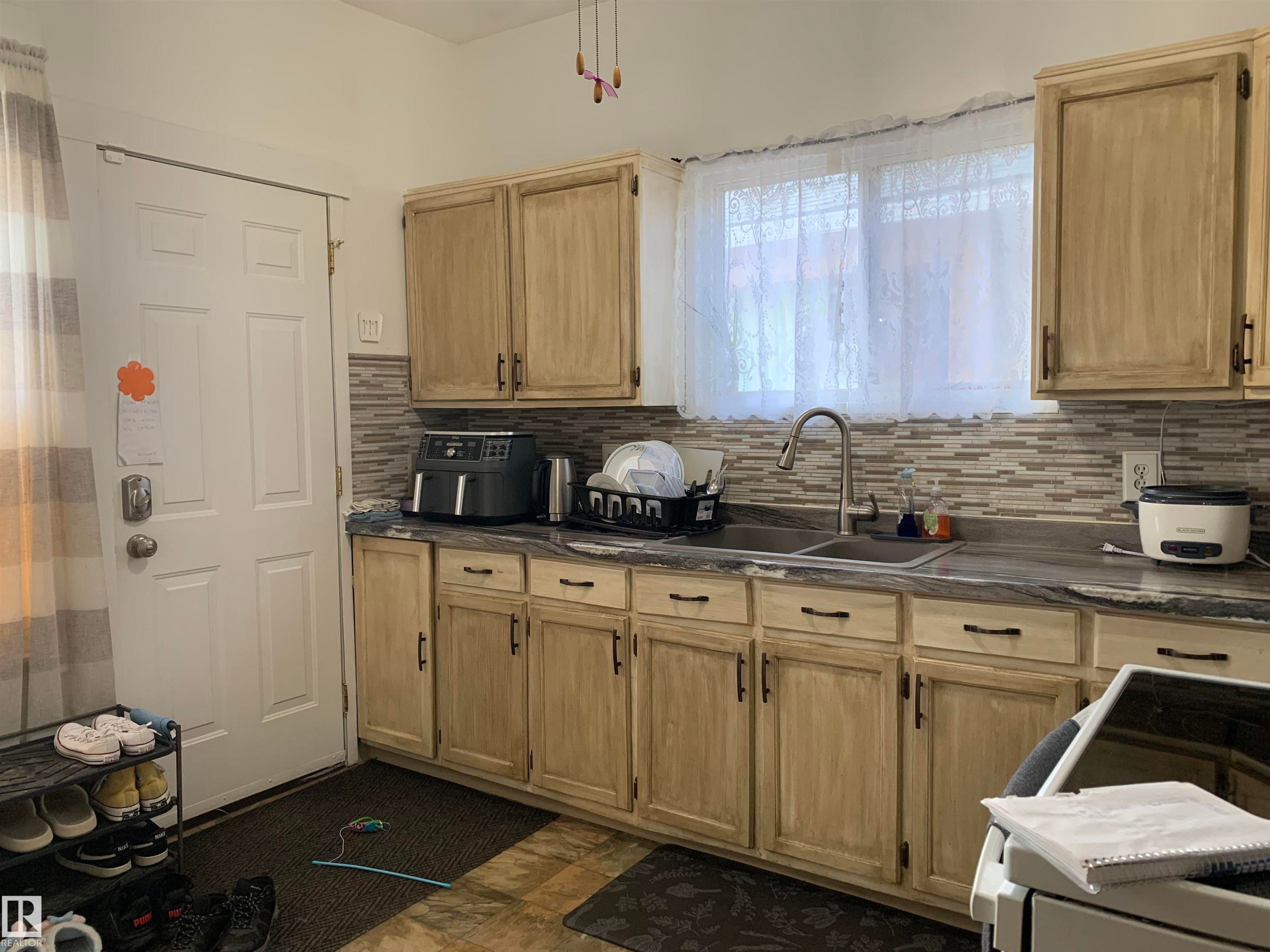 11305 89 Street, Edmonton, AB - Indoor Photo Showing Kitchen With Double Sink