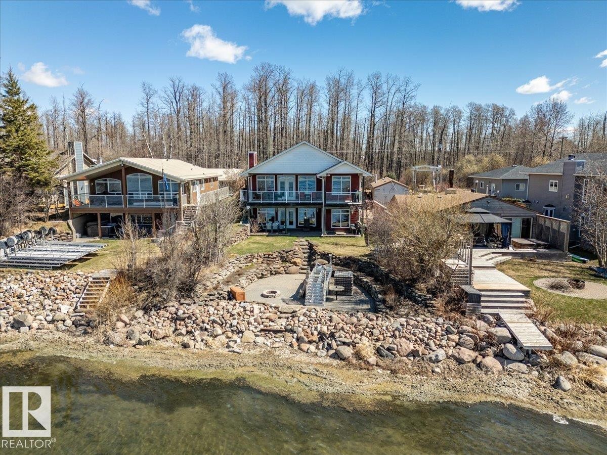 72 Beach Ave, Rural Leduc County, AB - Outdoor With Body Of Water With Deck Patio Veranda
