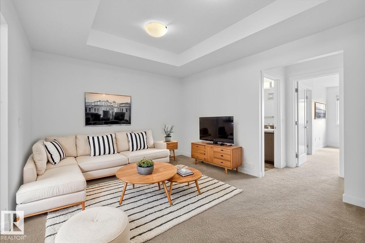 20315 43 Avenue, Edmonton, AB - Indoor Photo Showing Living Room