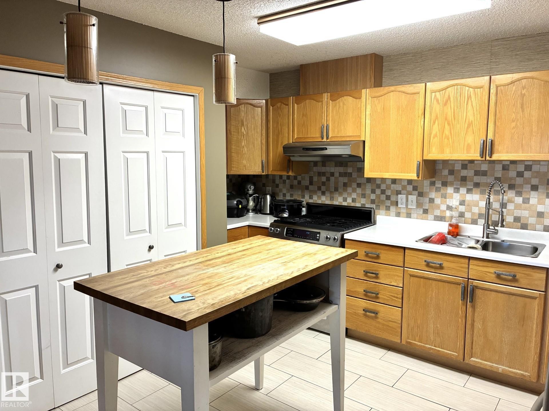 1248 48 Street, Edmonton, AB - Indoor Photo Showing Kitchen With Double Sink