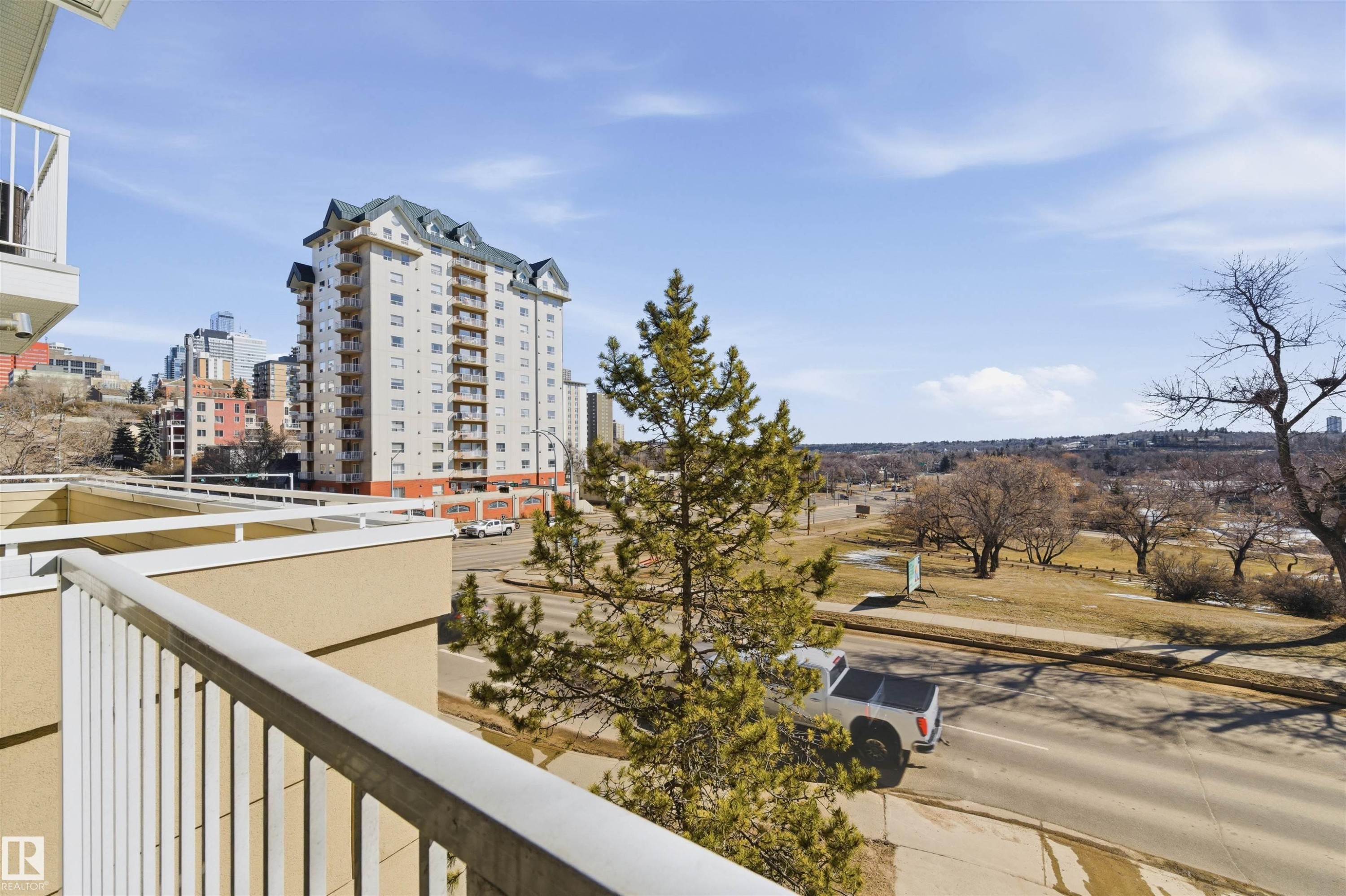 201 9640 105 Street, Edmonton, AB - Outdoor With Balcony With View