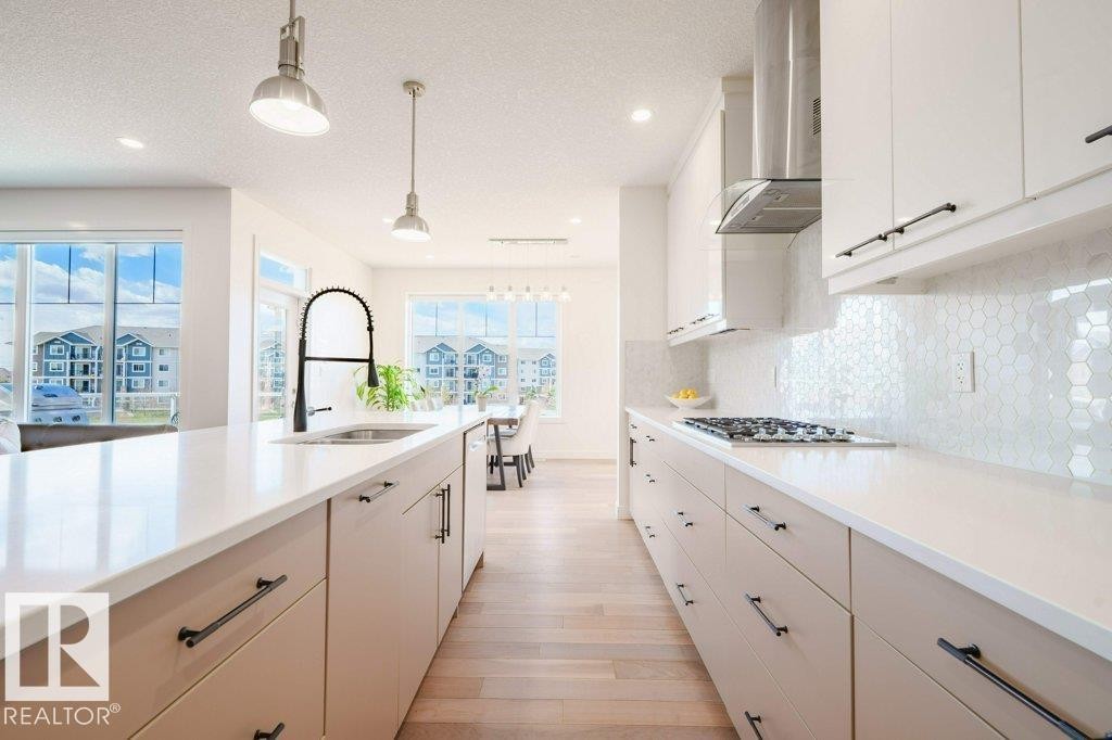 3386 Cutler Crescent, Edmonton, AB - Indoor Photo Showing Kitchen With Upgraded Kitchen