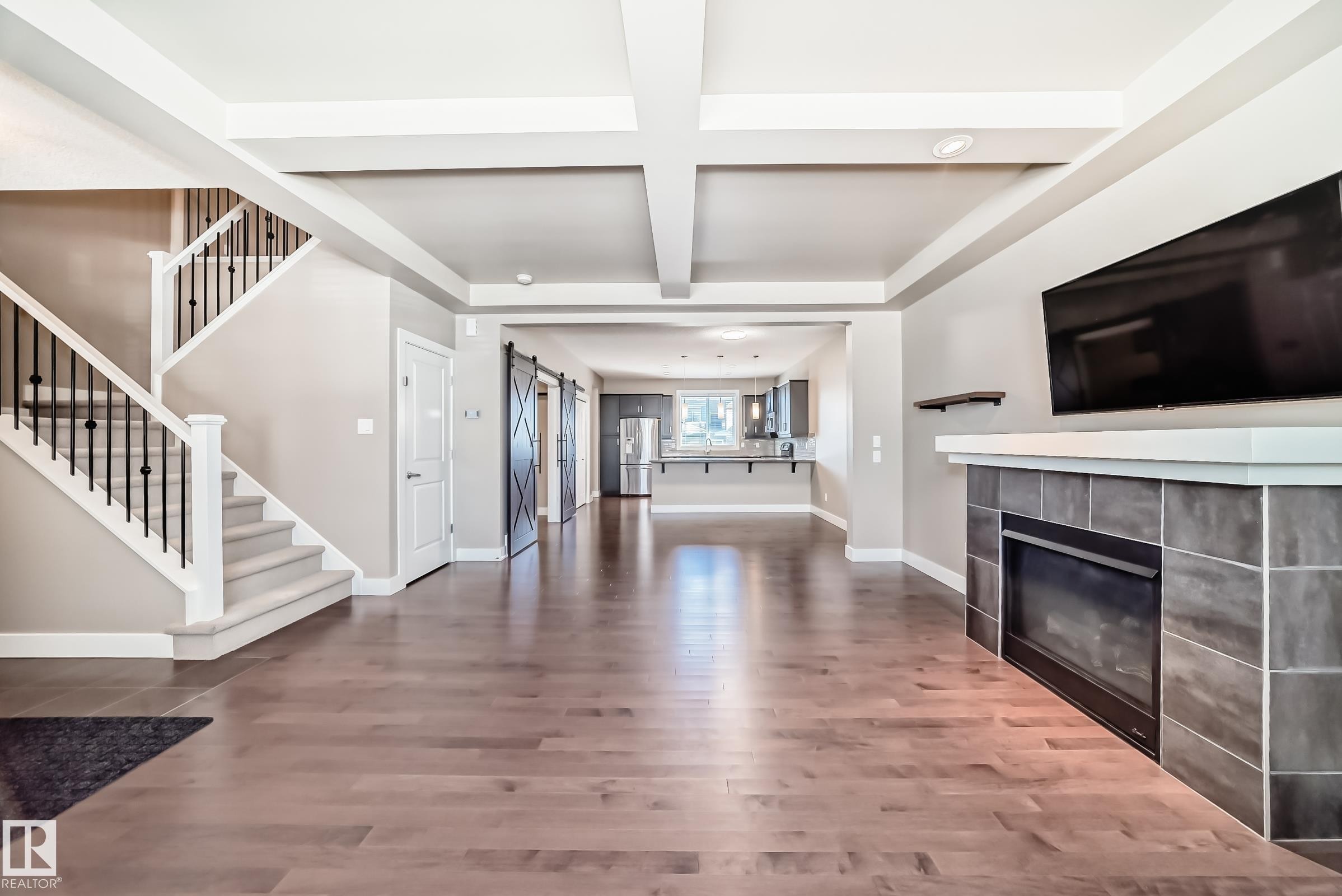 7293 Morgan Road, Edmonton, AB - Indoor With Fireplace