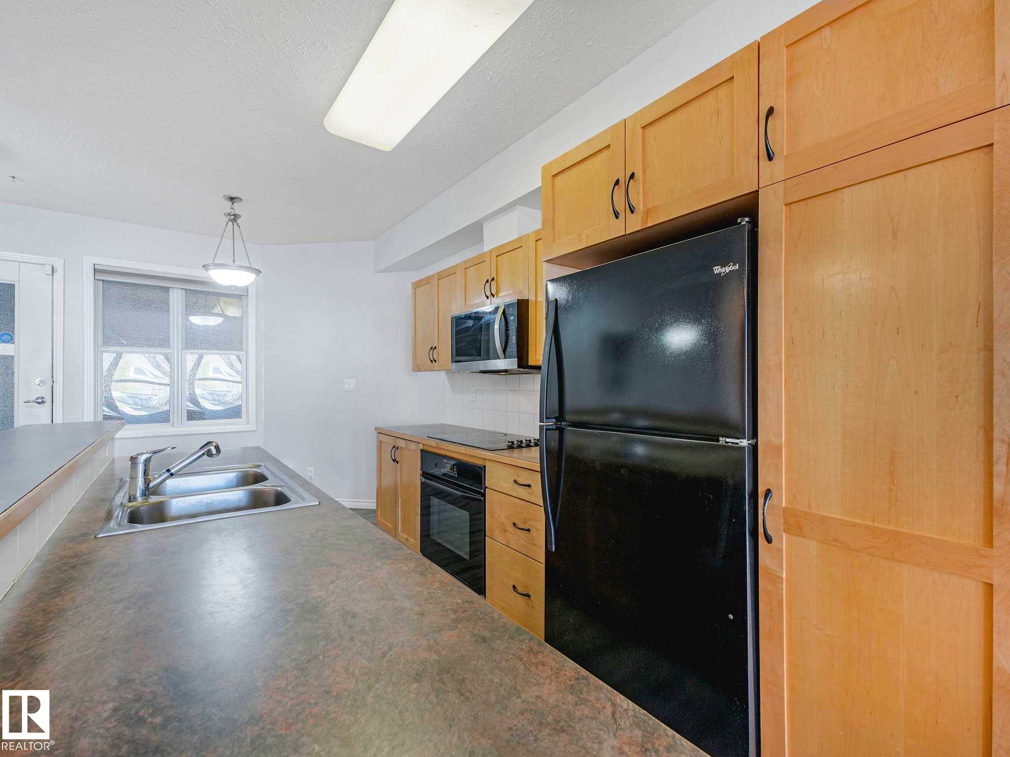 112 11039 83 Avenue, Edmonton, AB - Indoor Photo Showing Kitchen With Double Sink