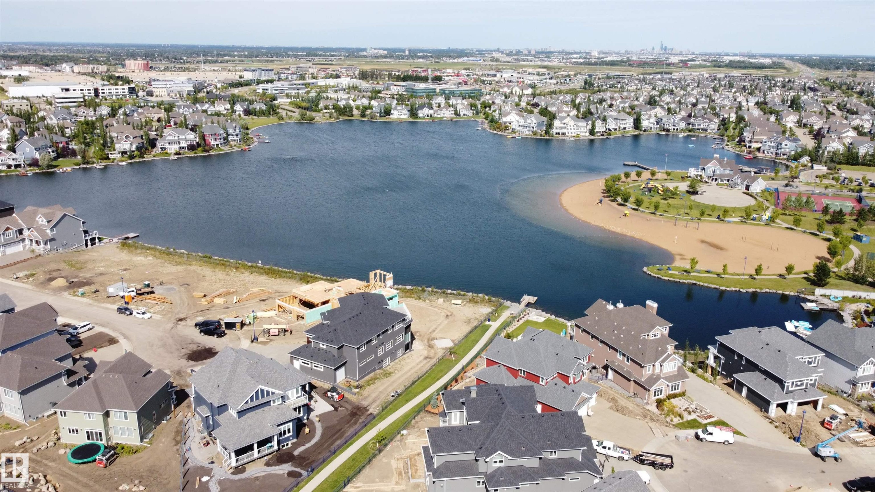 17 1179 Summerside Drive, Edmonton, AB - Outdoor With Body Of Water With View