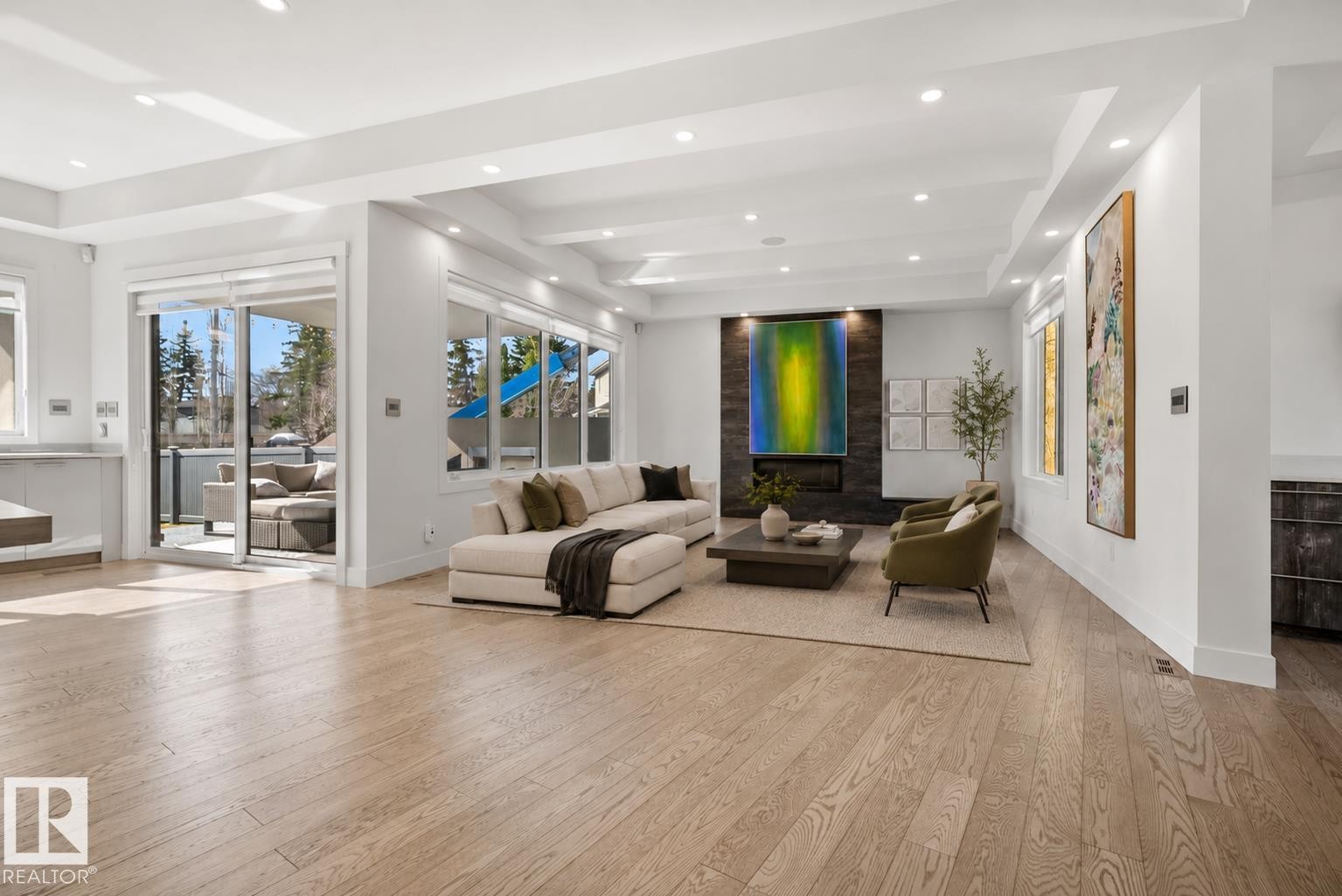 14643 92A Avenue, Edmonton, AB - Indoor Photo Showing Living Room