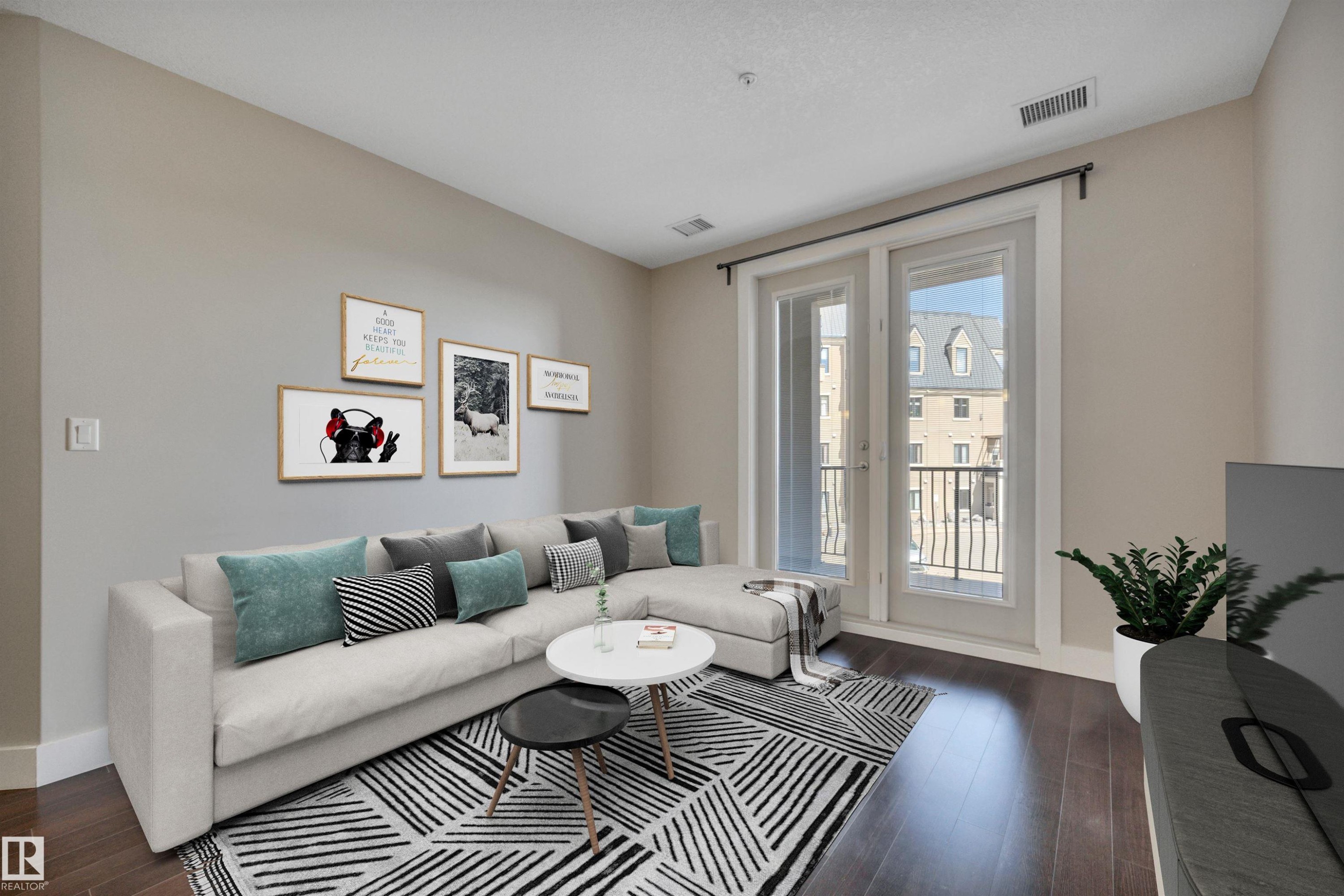 243 6079 Maynard Way, Edmonton, AB - Indoor Photo Showing Living Room