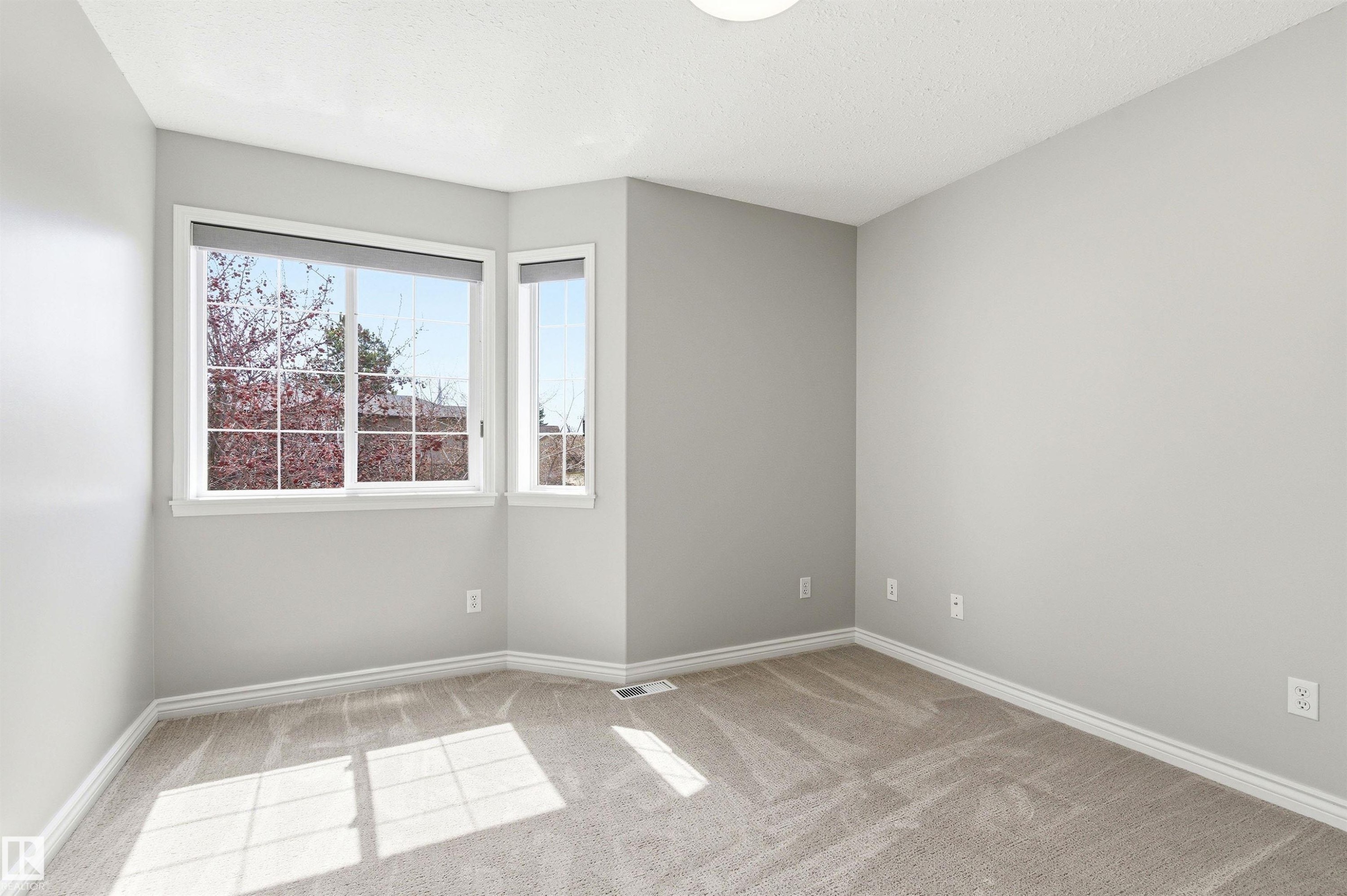 Neutral-toned walls and plush carpeting provide a versatile foundation - 8730 92A Avenue, Edmonton, AB - Indoor Photo Showing Other Room