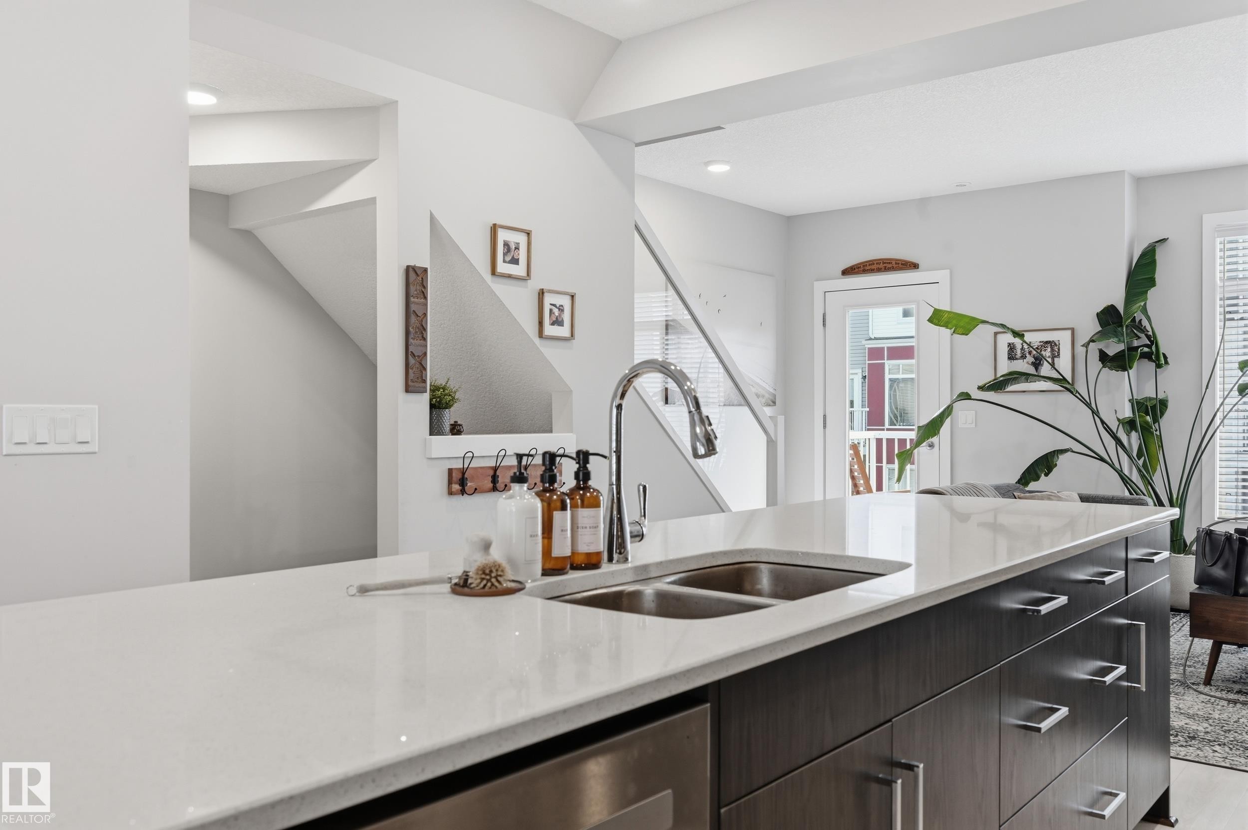 24 215 Saddleback Road, Edmonton, AB - Indoor Photo Showing Kitchen With Double Sink