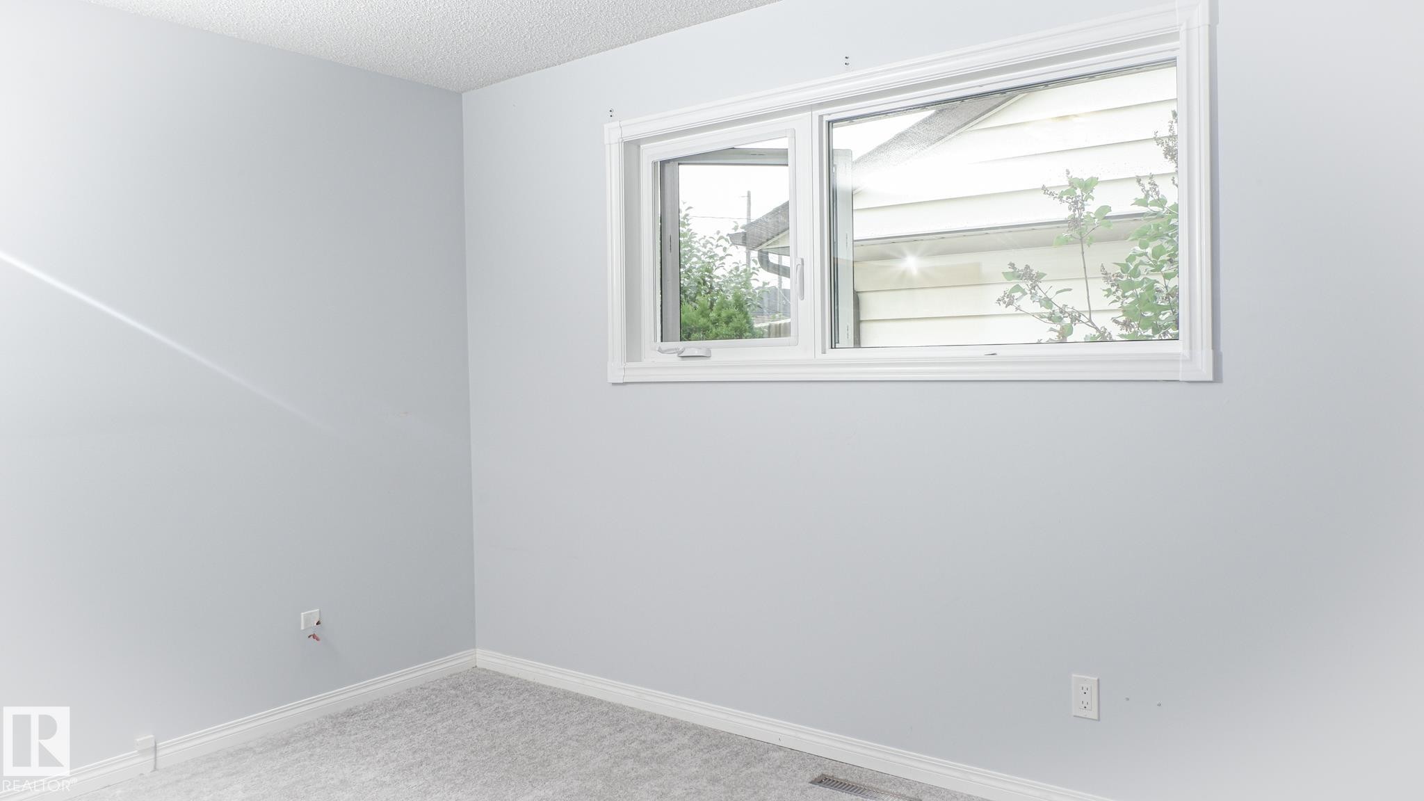 Room featuring light gray painted walls and matching gray carpet - 11131 52 Street, Edmonton, AB - Indoor Photo Showing Other Room