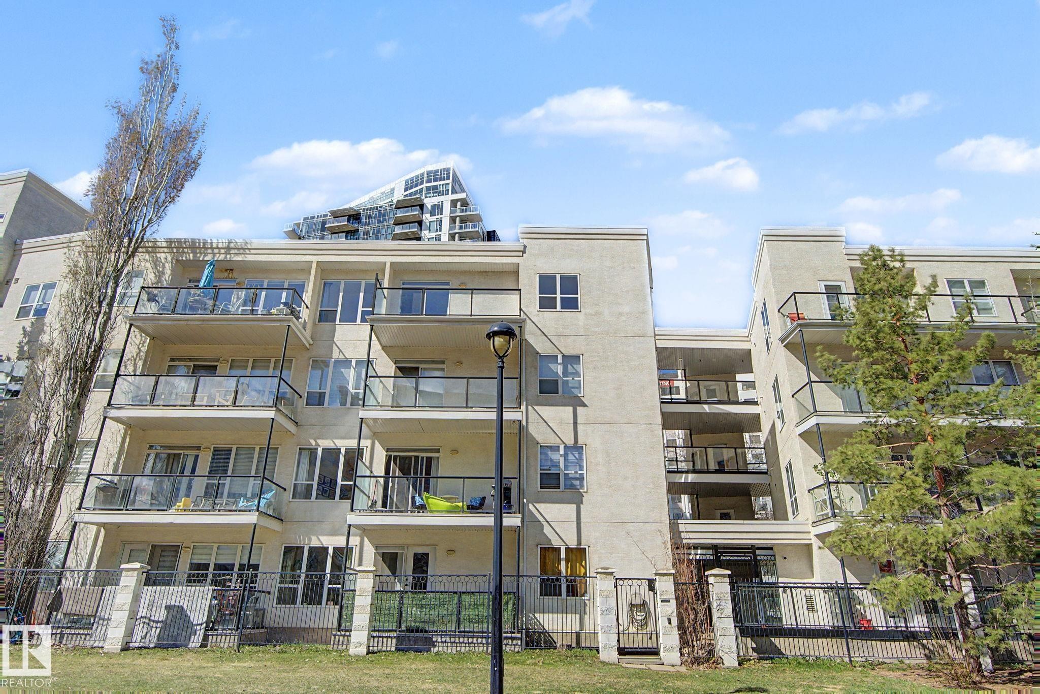 #411 10033 110 St Nw, Edmonton, AB - Outdoor With Balcony With Facade