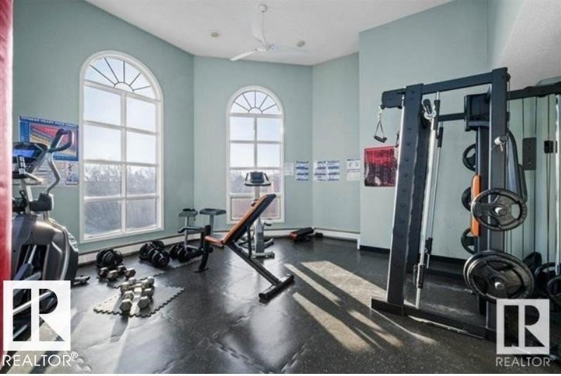 108 9010 106 Avenue, Edmonton, AB - Indoor Photo Showing Gym Room
