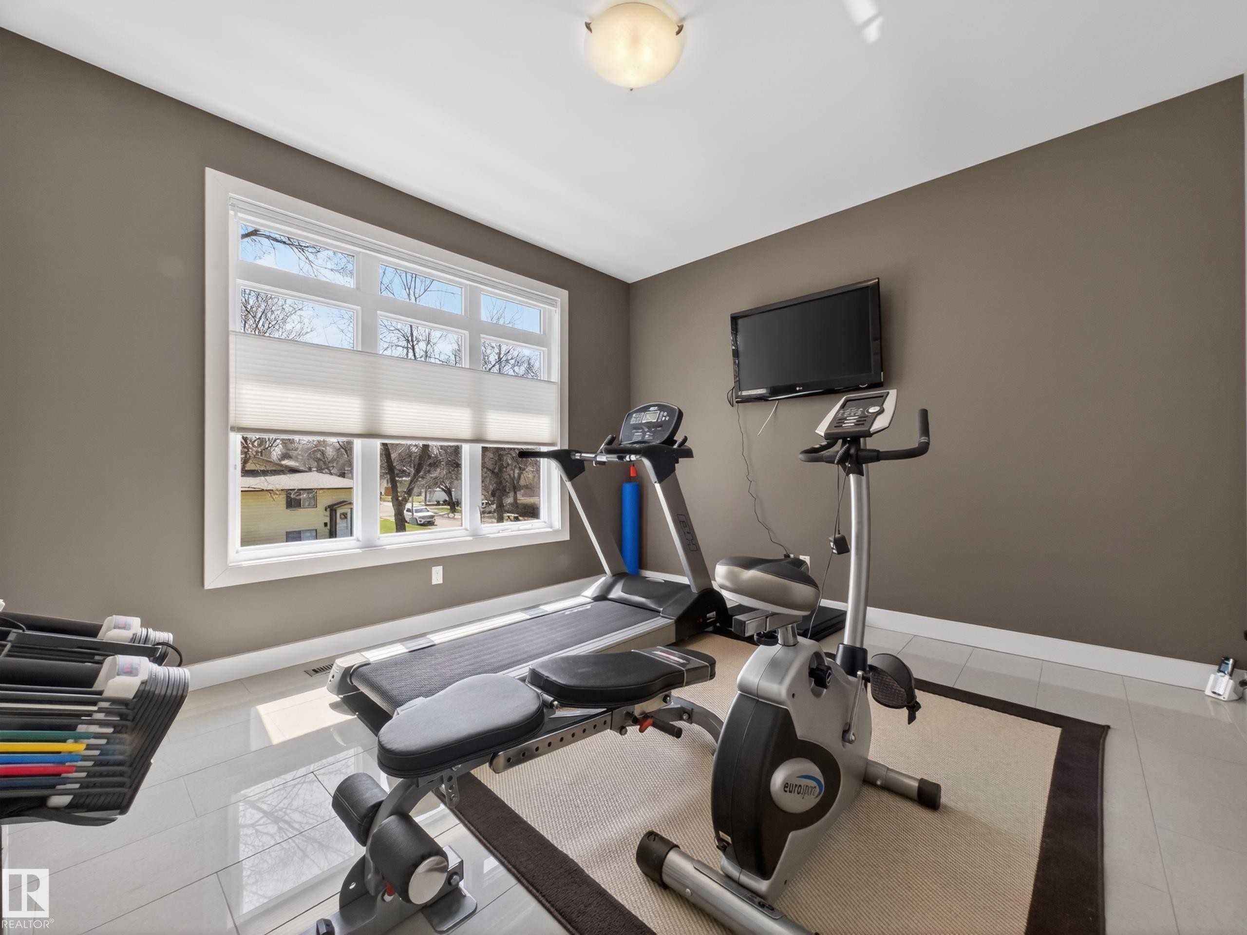 10650 66 Avenue, Edmonton, AB - Indoor Photo Showing Gym Room