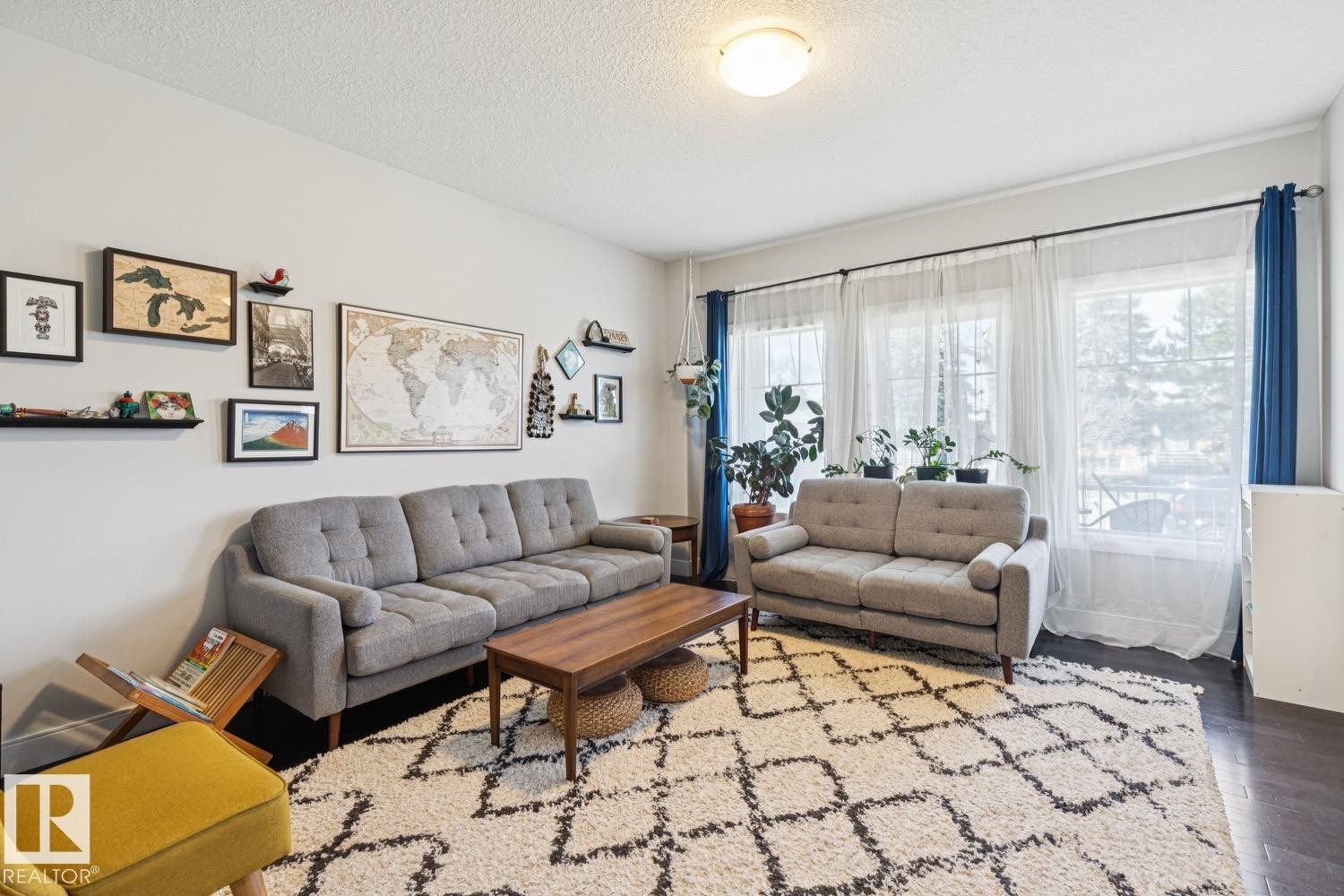 9919 79 Street, Edmonton, AB - Indoor Photo Showing Living Room