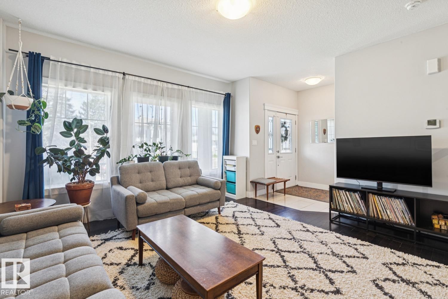 9919 79 Street, Edmonton, AB - Indoor Photo Showing Living Room