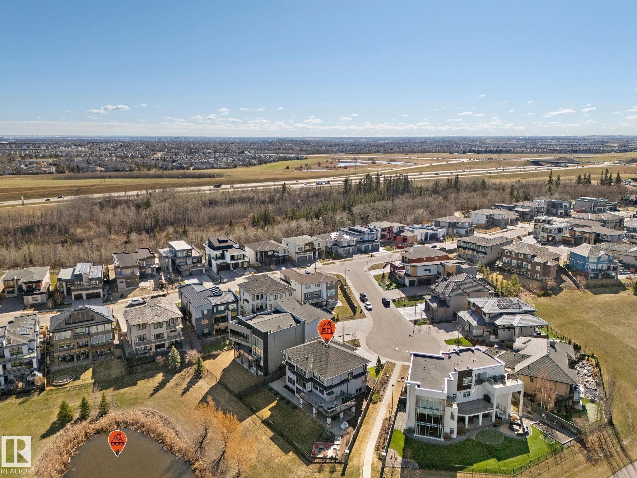 4412 Wingfield Cape, Edmonton, AB - Outdoor With View