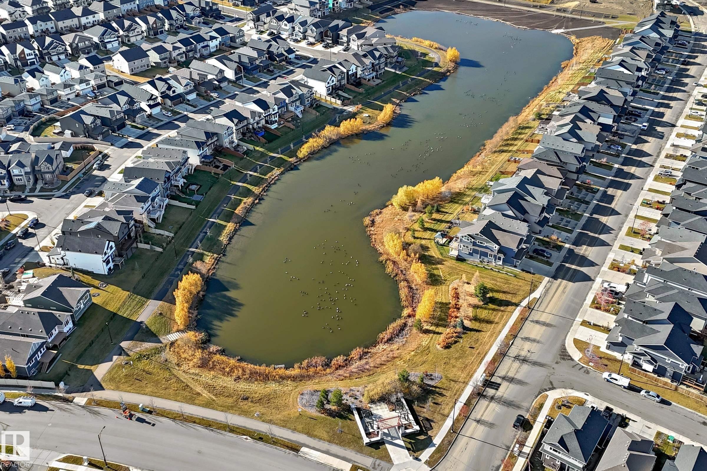 3247 Chernowski Way, Edmonton, AB - Outdoor With Body Of Water With View