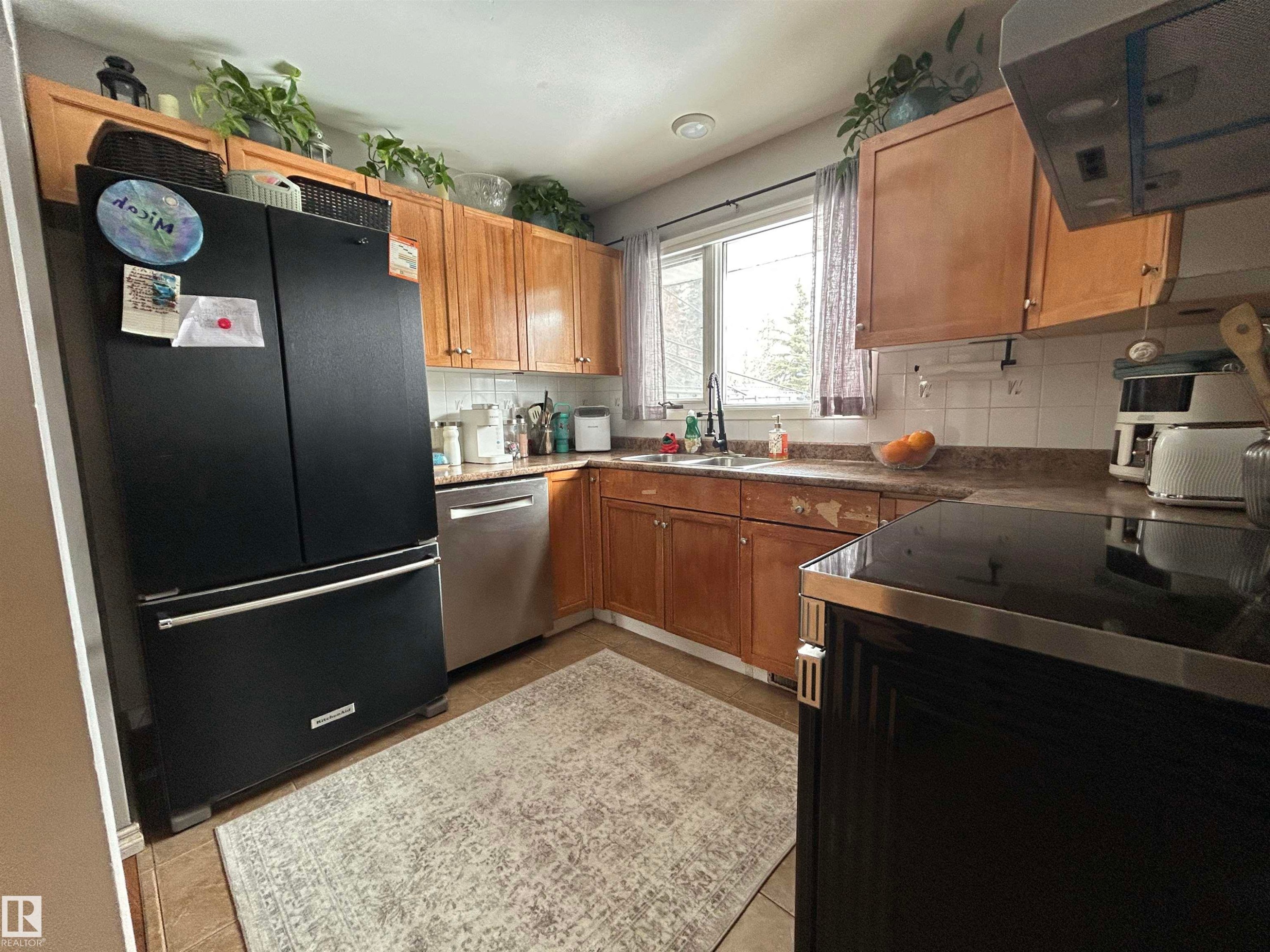 8603 149 Street, Edmonton, AB - Indoor Photo Showing Kitchen With Double Sink