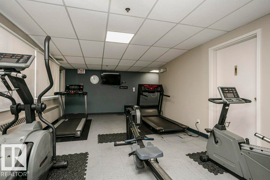 602 8728 Gateway Boulevard, Edmonton, AB - Indoor Photo Showing Gym Room