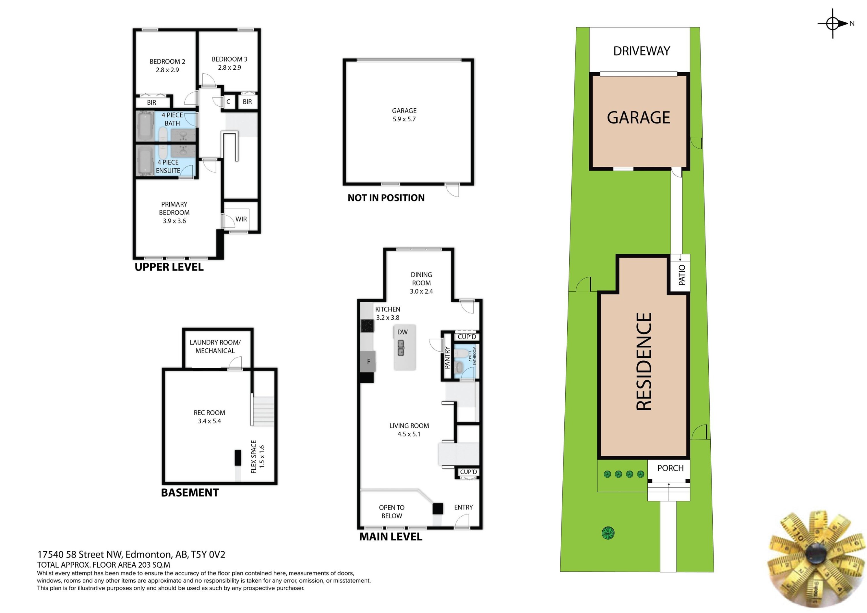 Floor plan - 17540 58 Street Nw, Edmonton, AB