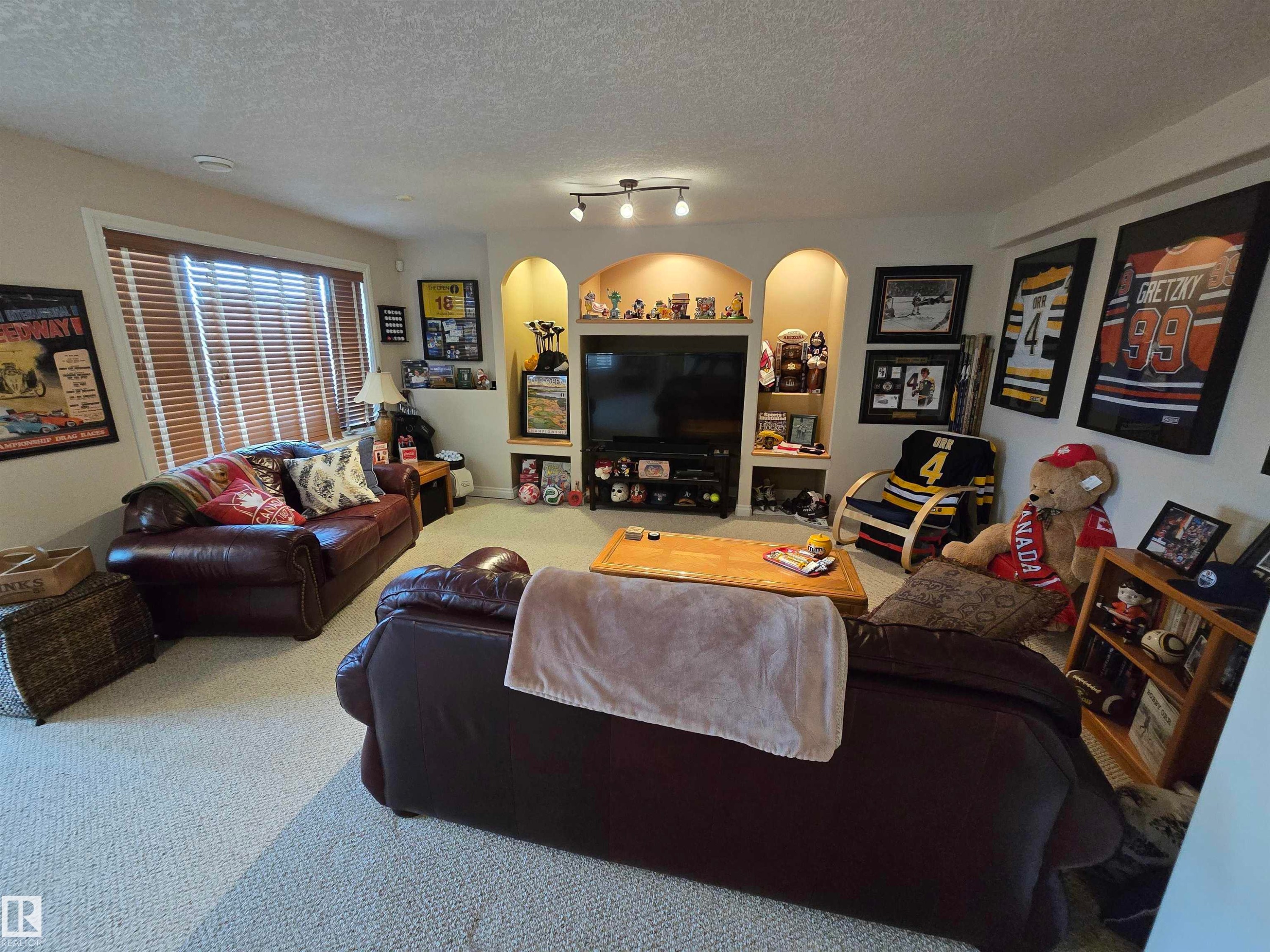 7429 162 Avenue Nw, Edmonton, AB - Indoor Photo Showing Living Room