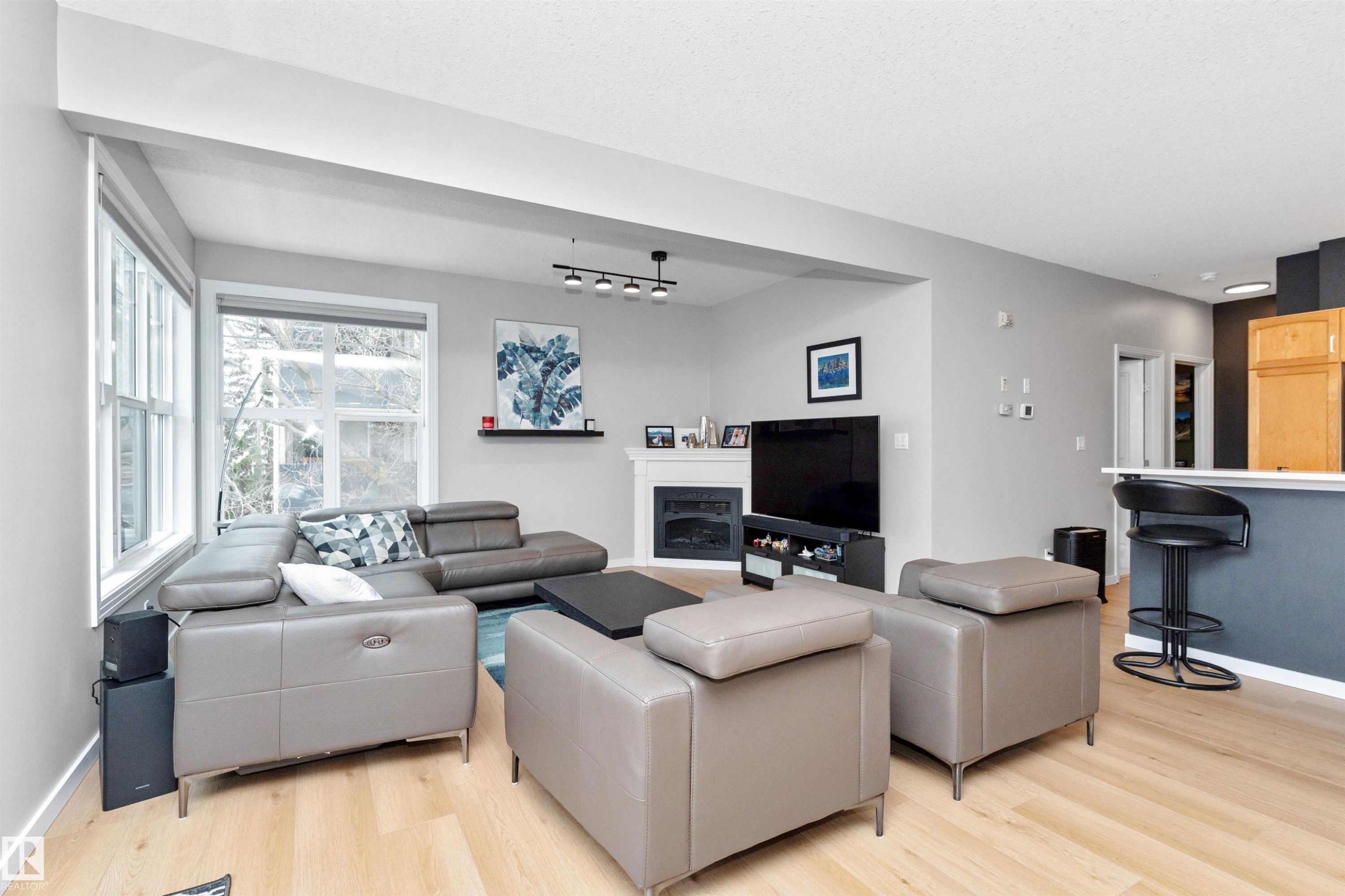303 9828 112 Street, Edmonton, AB - Indoor Photo Showing Living Room