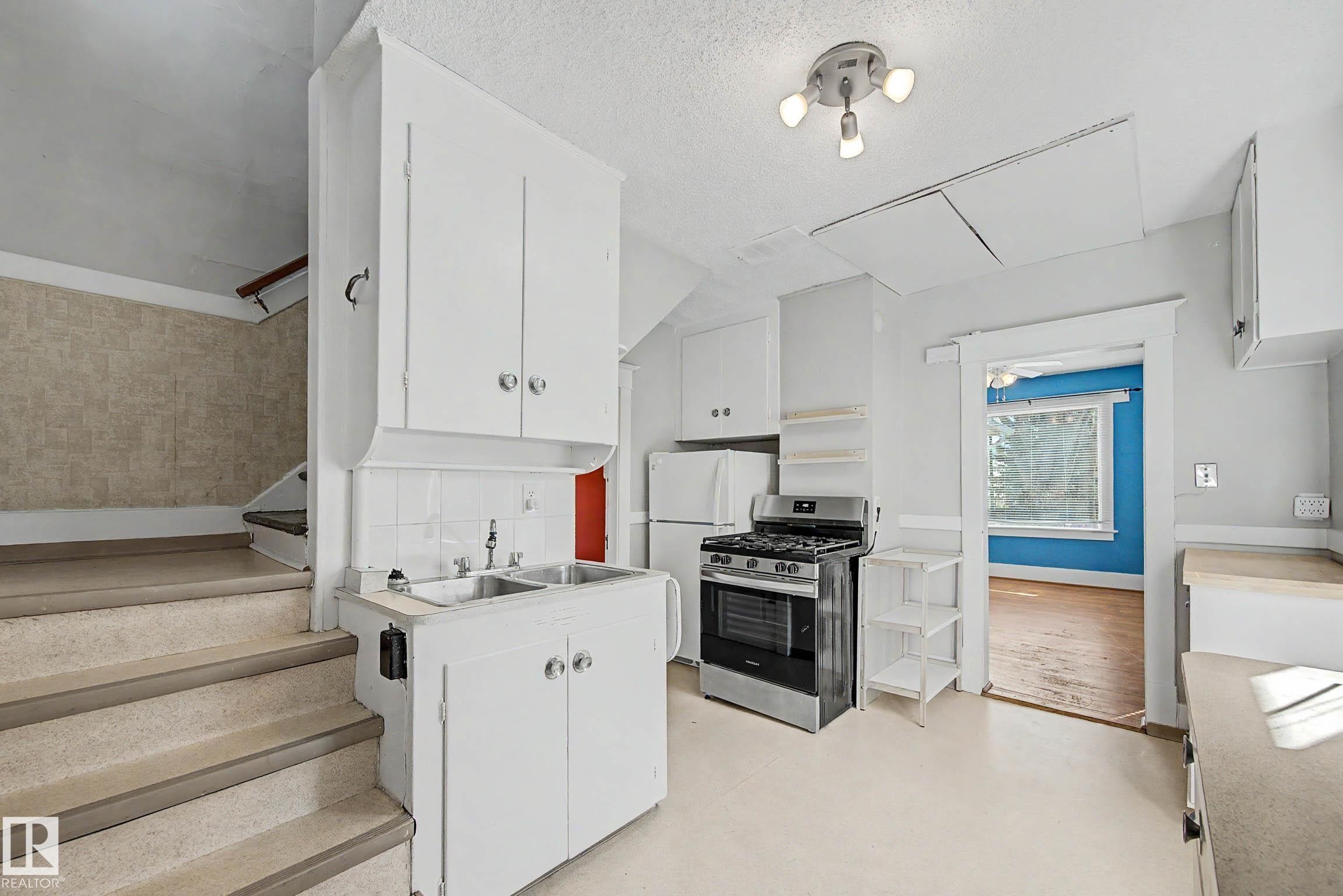 11634 123 Street, Edmonton, AB - Indoor Photo Showing Kitchen With Double Sink