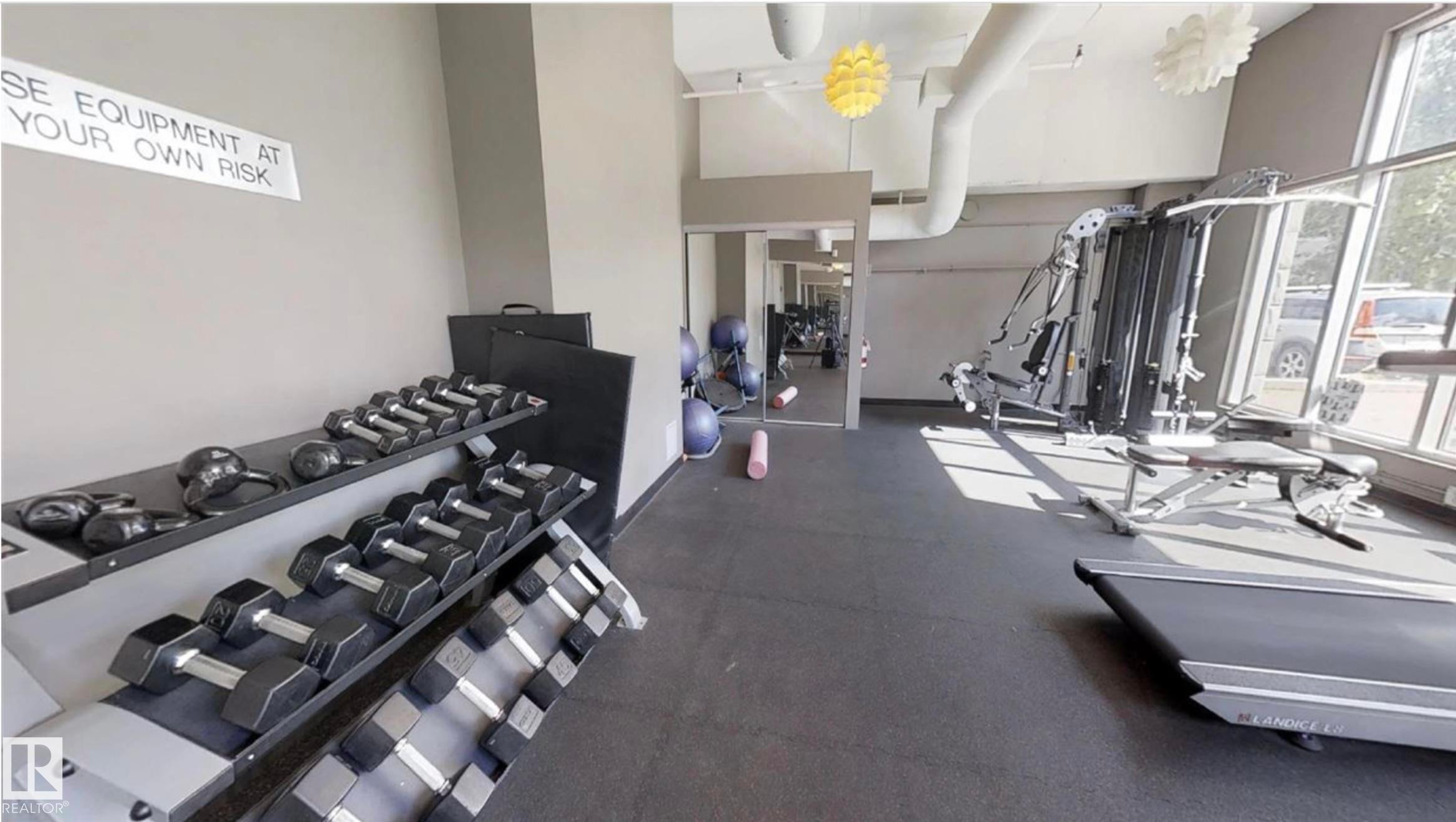 1201 10504 99 Avenue, Edmonton, AB - Indoor Photo Showing Gym Room
