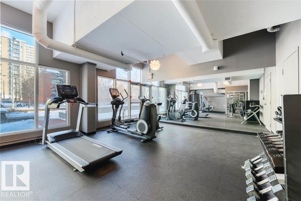1201 10504 99 Avenue, Edmonton, AB - Indoor Photo Showing Gym Room