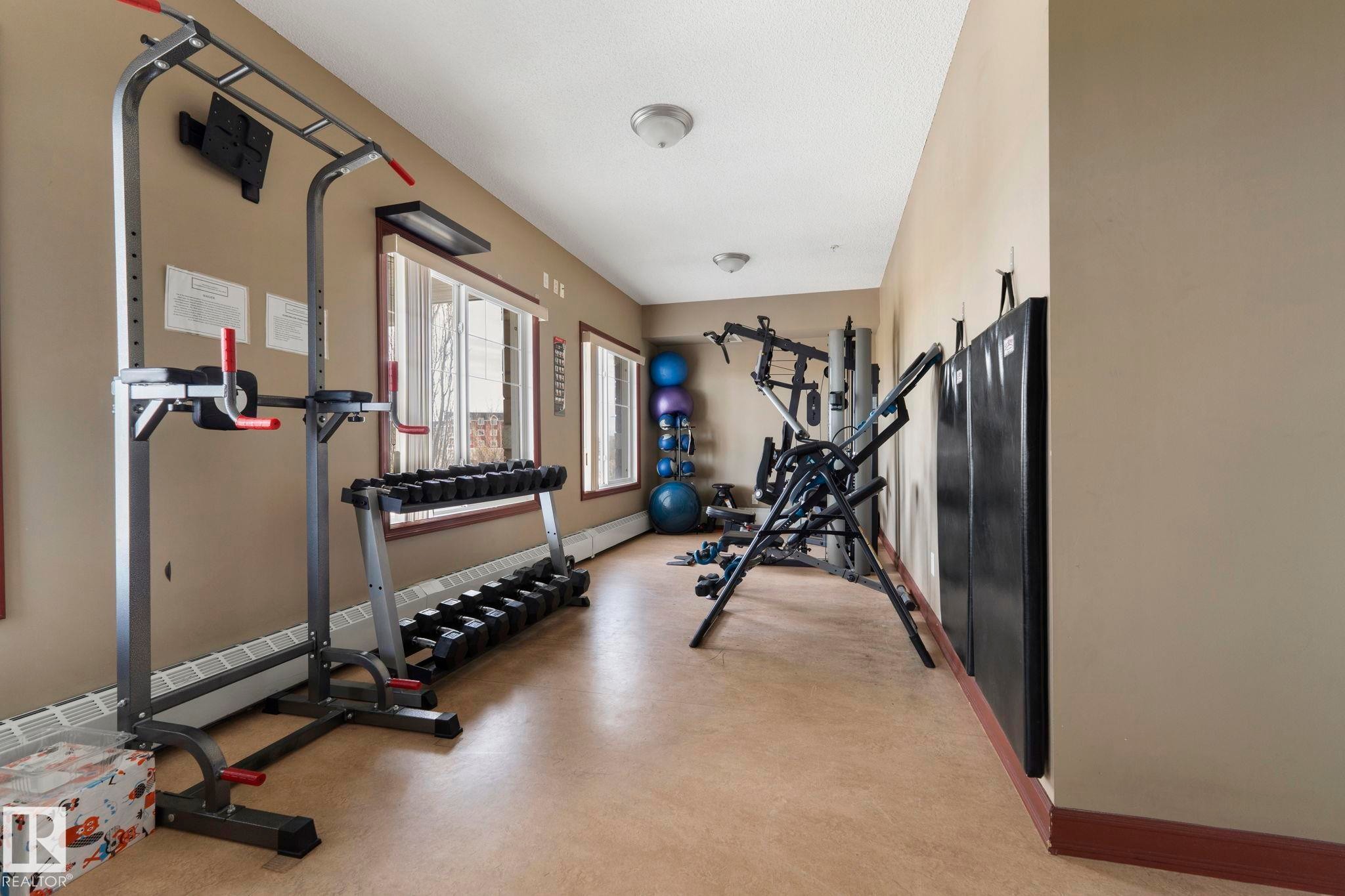 237 263 Macewan Road, Edmonton, AB - Indoor Photo Showing Gym Room