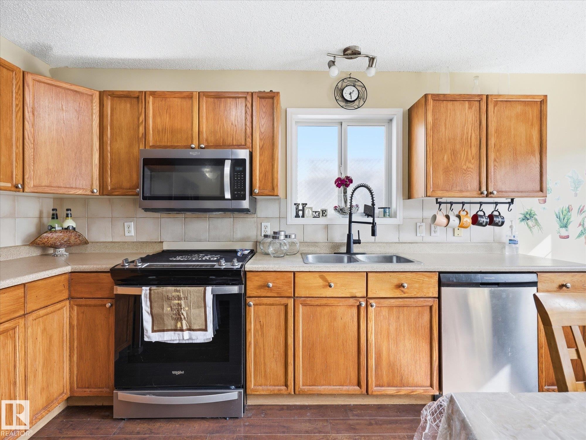 15135 43 Street Nw, Edmonton, AB - Indoor Photo Showing Kitchen With Stainless Steel Kitchen With Double Sink