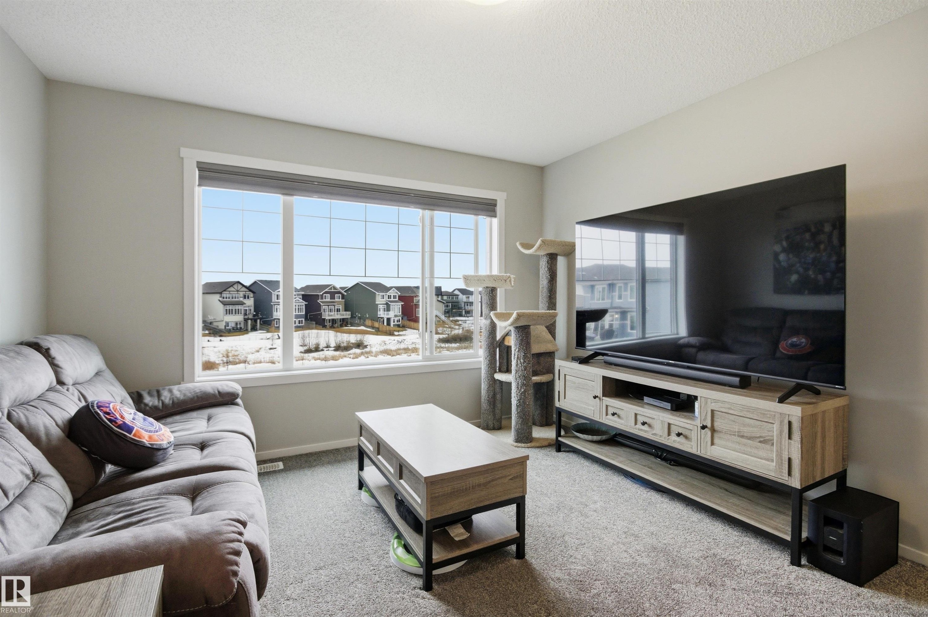 807 Eagleson Link, Edmonton, AB - Indoor Photo Showing Living Room