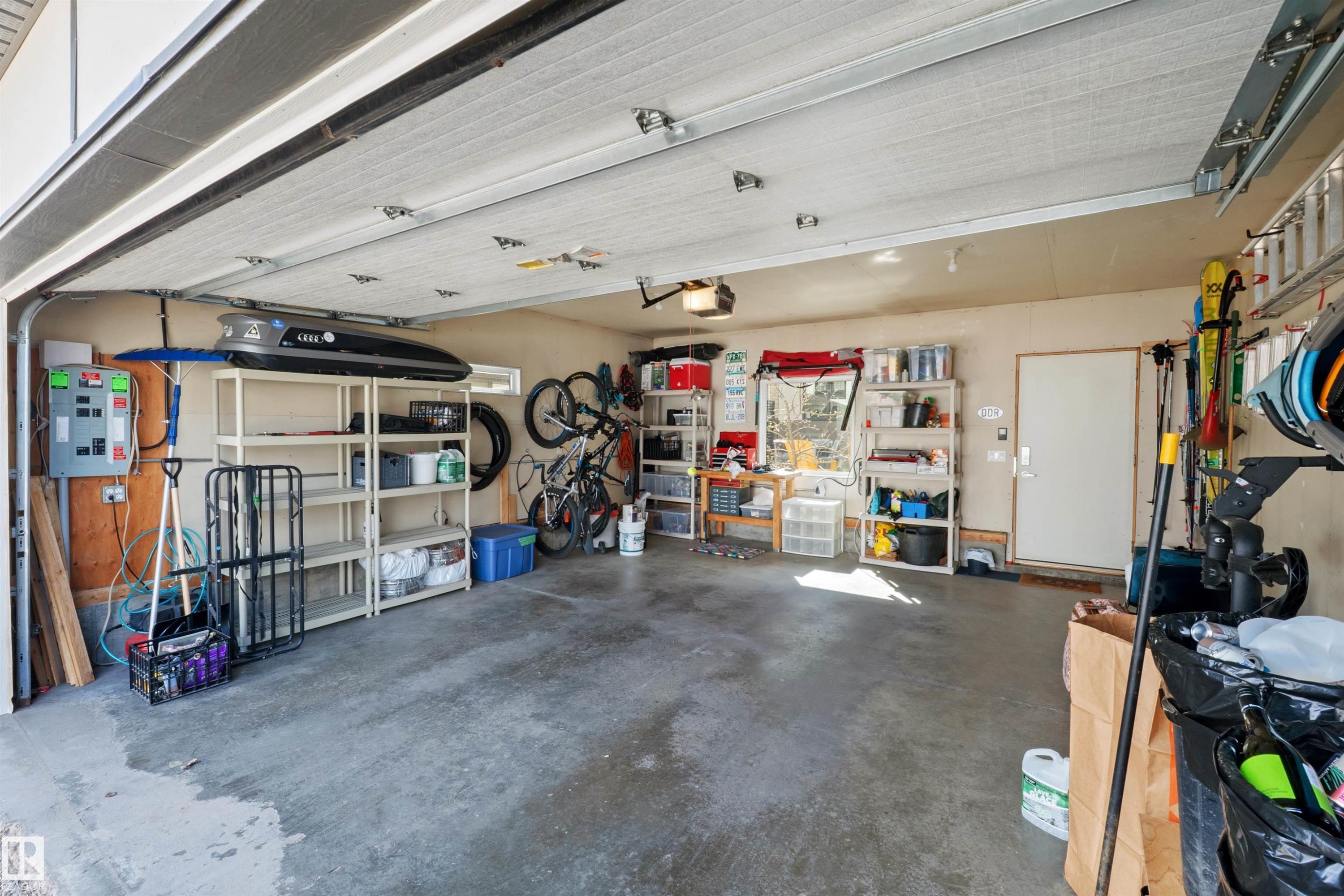 8839 93 Street, Edmonton, AB - Indoor Photo Showing Garage