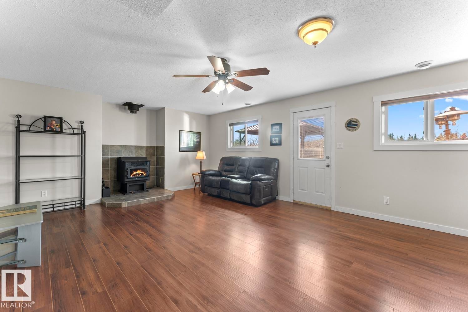 1938 Forest Drive, Cold Lake, AB - Indoor Photo Showing Living Room With Fireplace