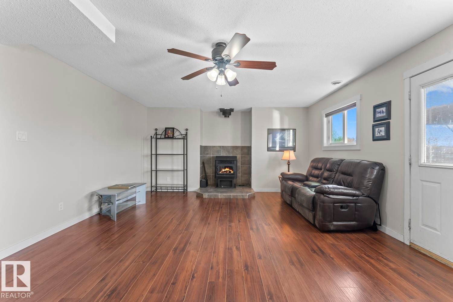 1938 Forest Drive, Cold Lake, AB - Indoor Photo Showing Living Room With Fireplace