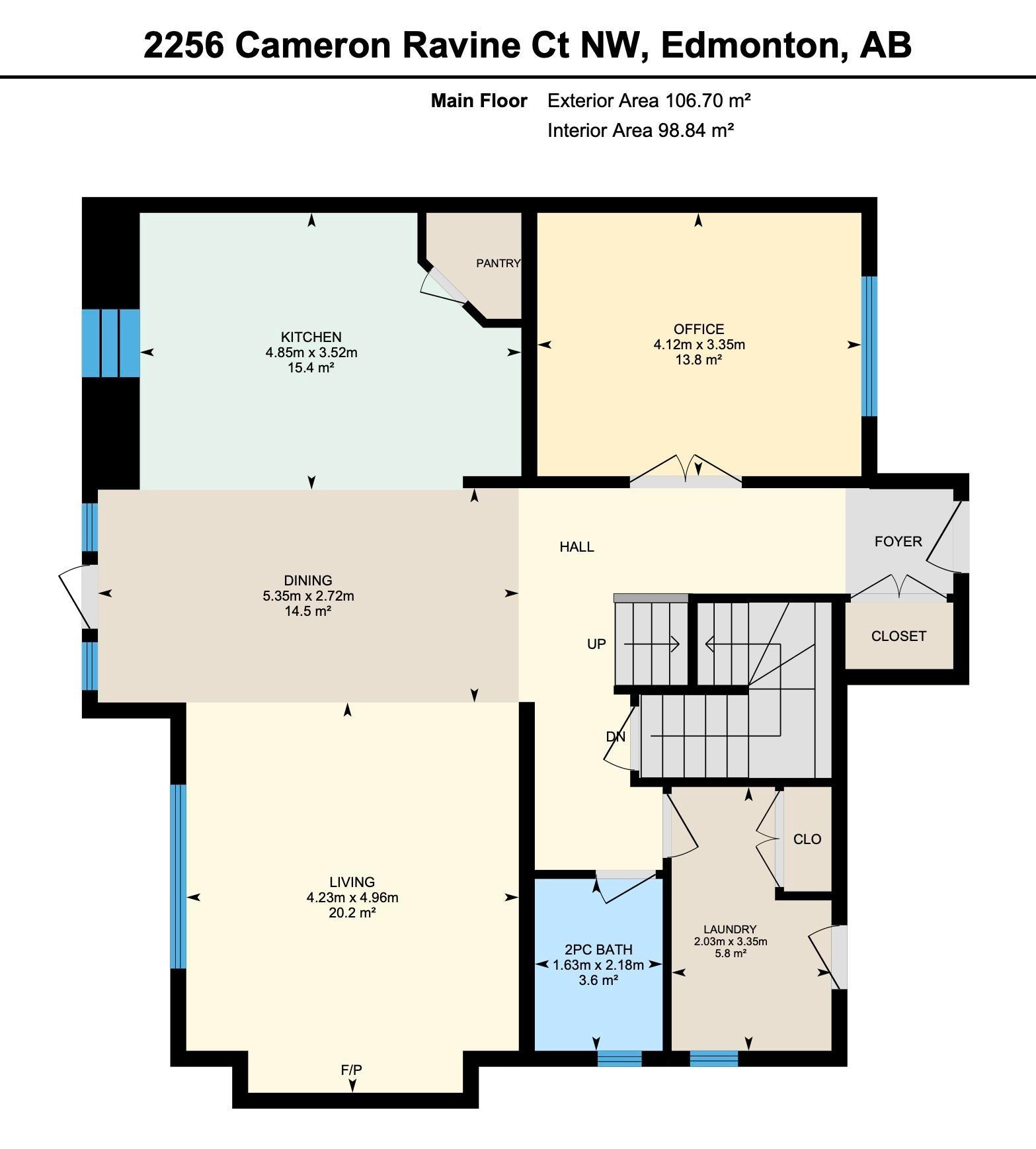 Floor plan - 2256 Cameron Ravine Court, Edmonton, AB - Other