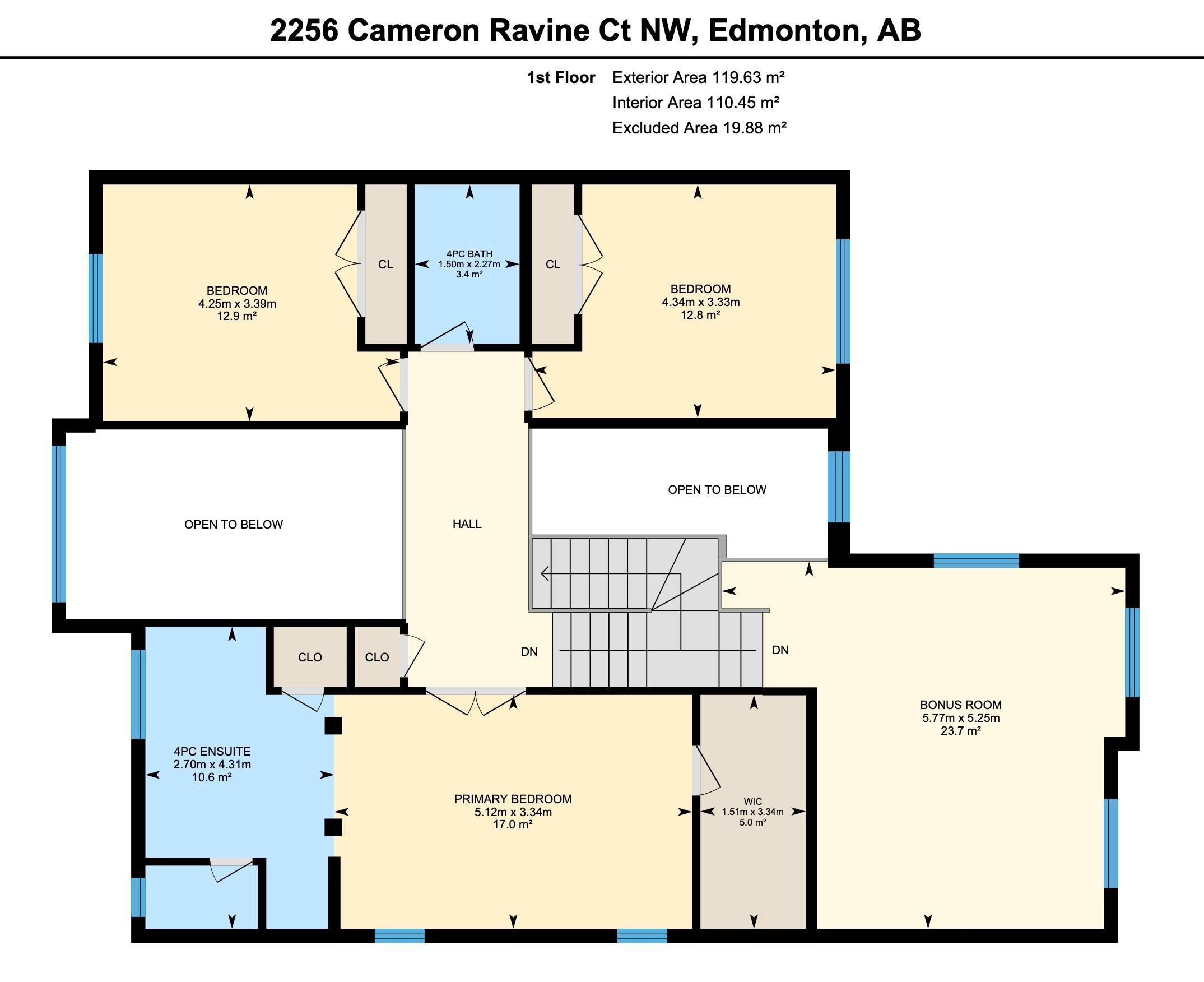 Floor plan - 2256 Cameron Ravine Court, Edmonton, AB - Other