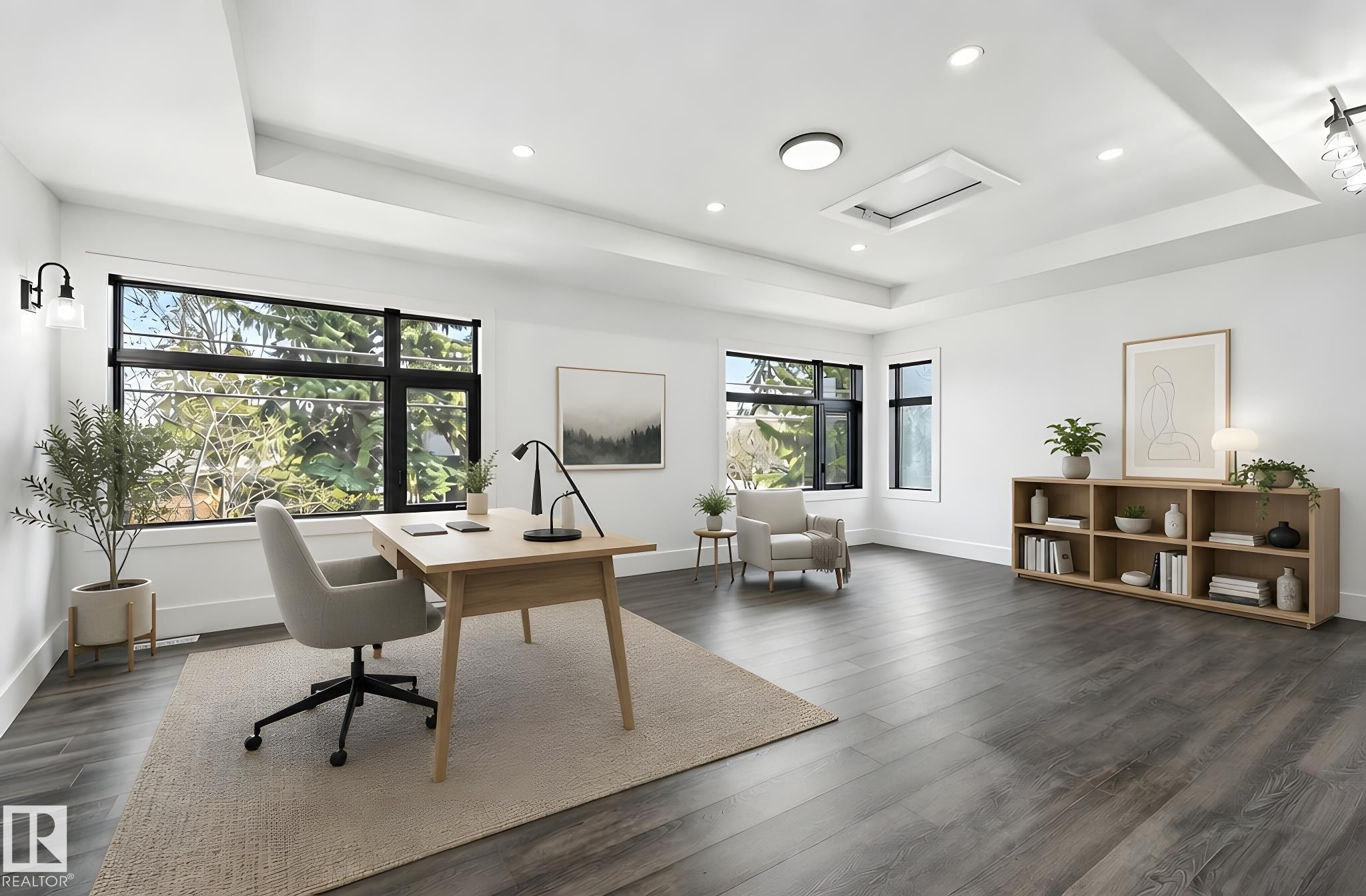 Virtually staged to demonstrate options for the space - 8723 138 Street, Edmonton, AB - Indoor
