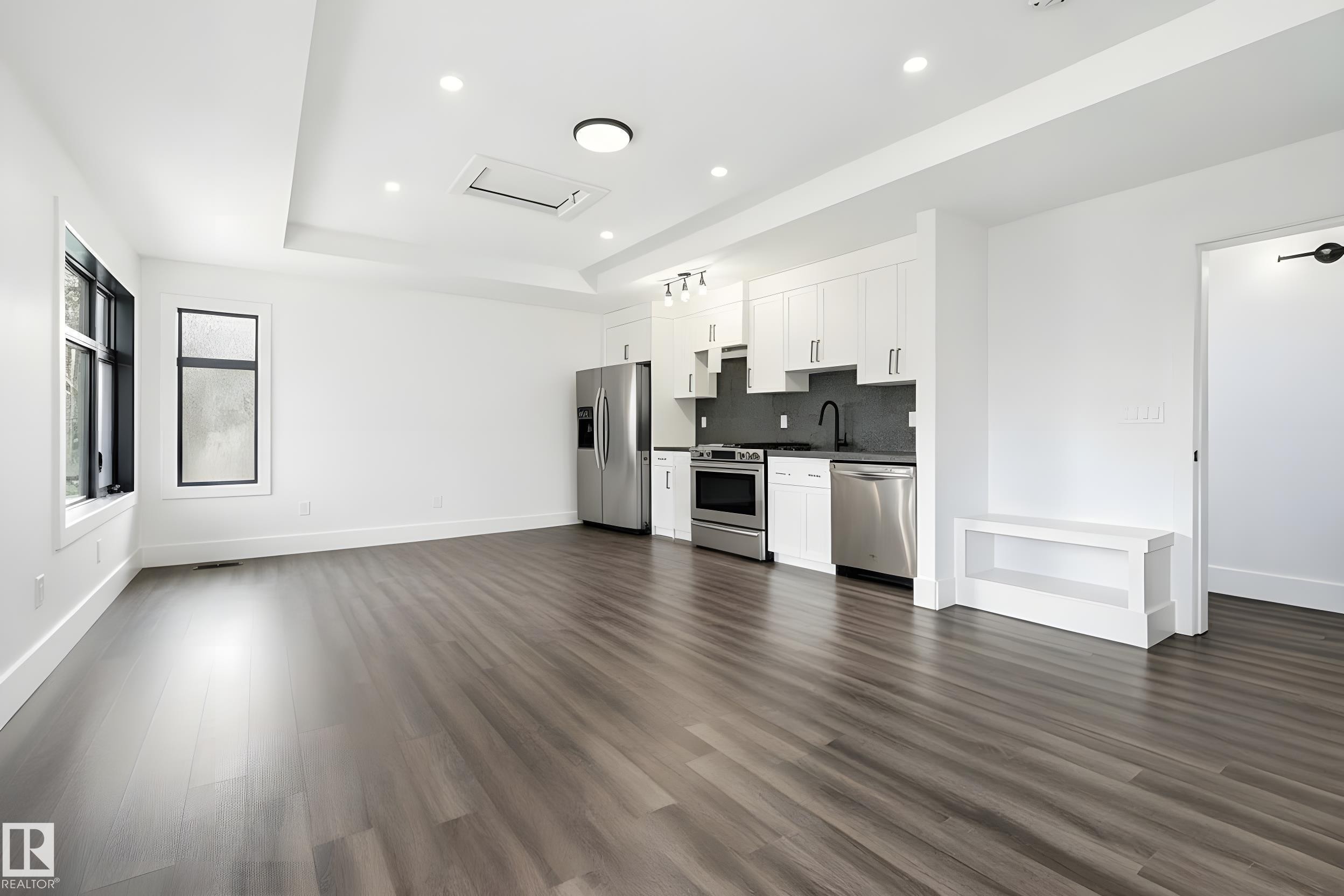 Appliances have been virtaully added - 8723 138 Street, Edmonton, AB - Indoor Photo Showing Kitchen