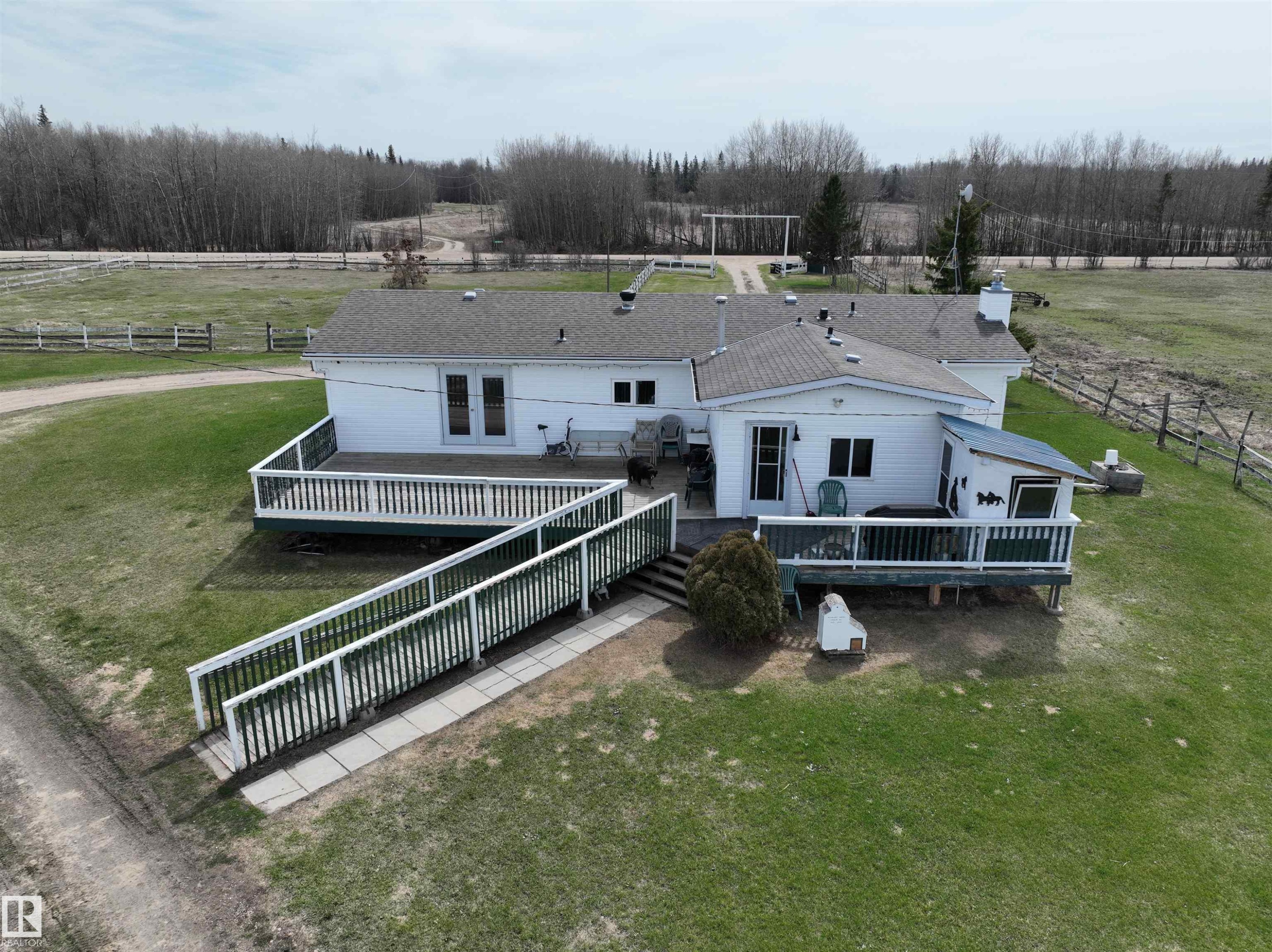 1308 Twp Rd 570, Rural Barrhead County, AB - Outdoor With Deck Patio Veranda