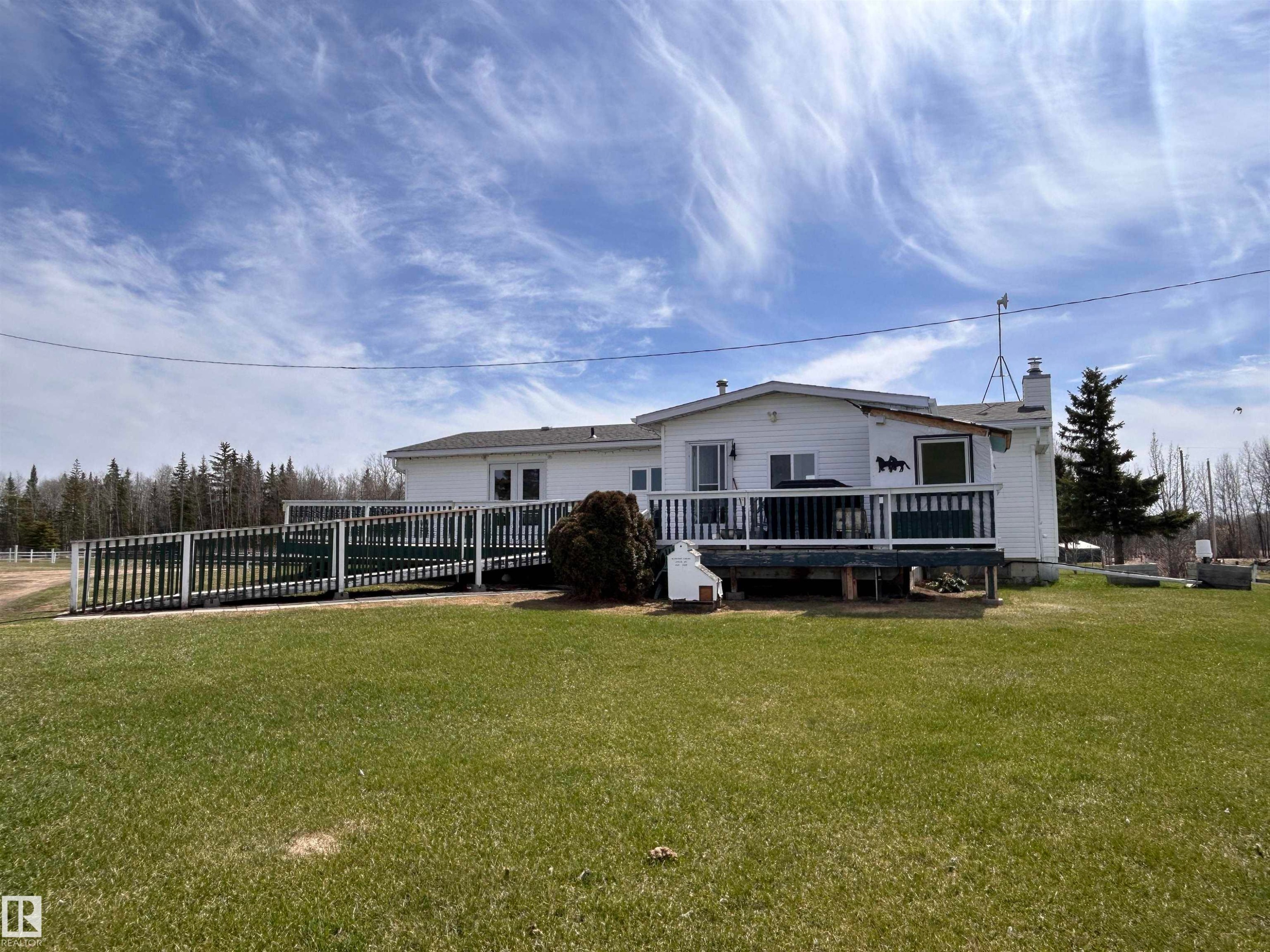 1308 Twp Rd 570, Rural Barrhead County, AB - Outdoor With Deck Patio Veranda