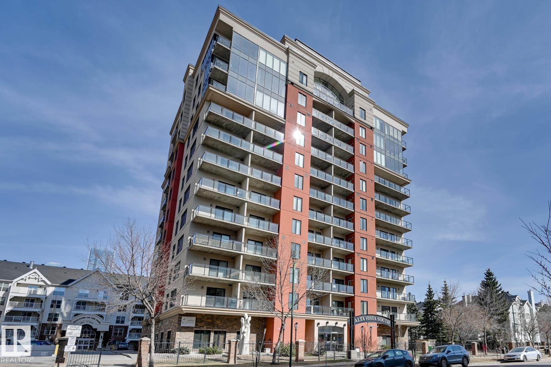 407 10303 111 Street, Edmonton, AB - Outdoor With Balcony With Facade