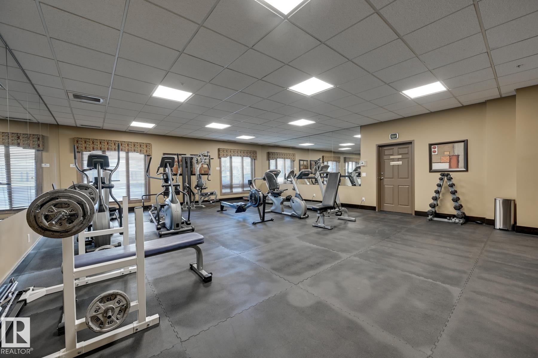 407 10303 111 Street, Edmonton, AB - Indoor Photo Showing Gym Room