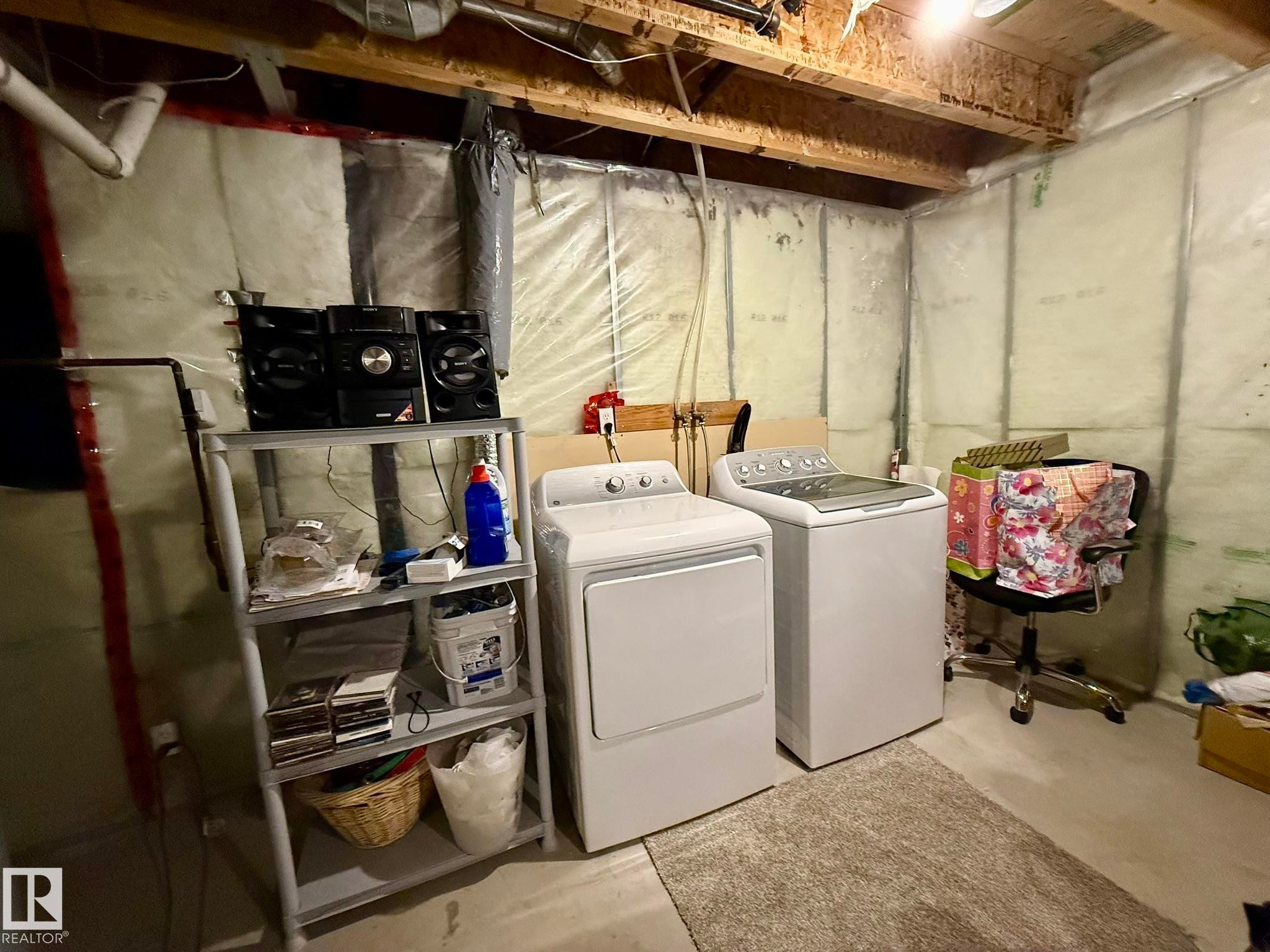 PHOTO OF THE BASEMENT LAUNDRY ROOM AREA! - 645 Windross Crescent, Edmonton, AB